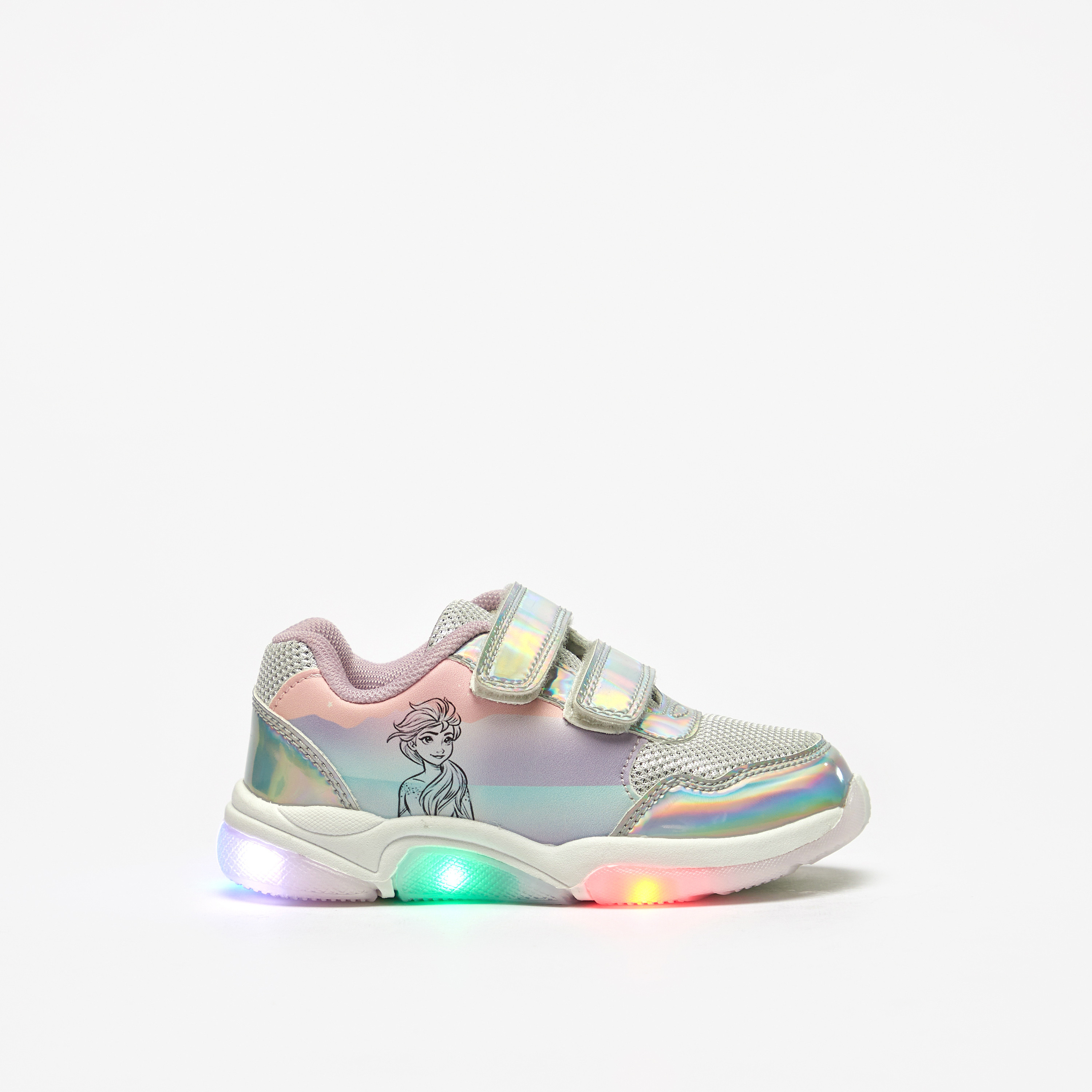 حذاء رياضي مضيء بخطاف وحلقة للإغلاق من ديزني فروزن-girls-shoes-sneakers-image-4
