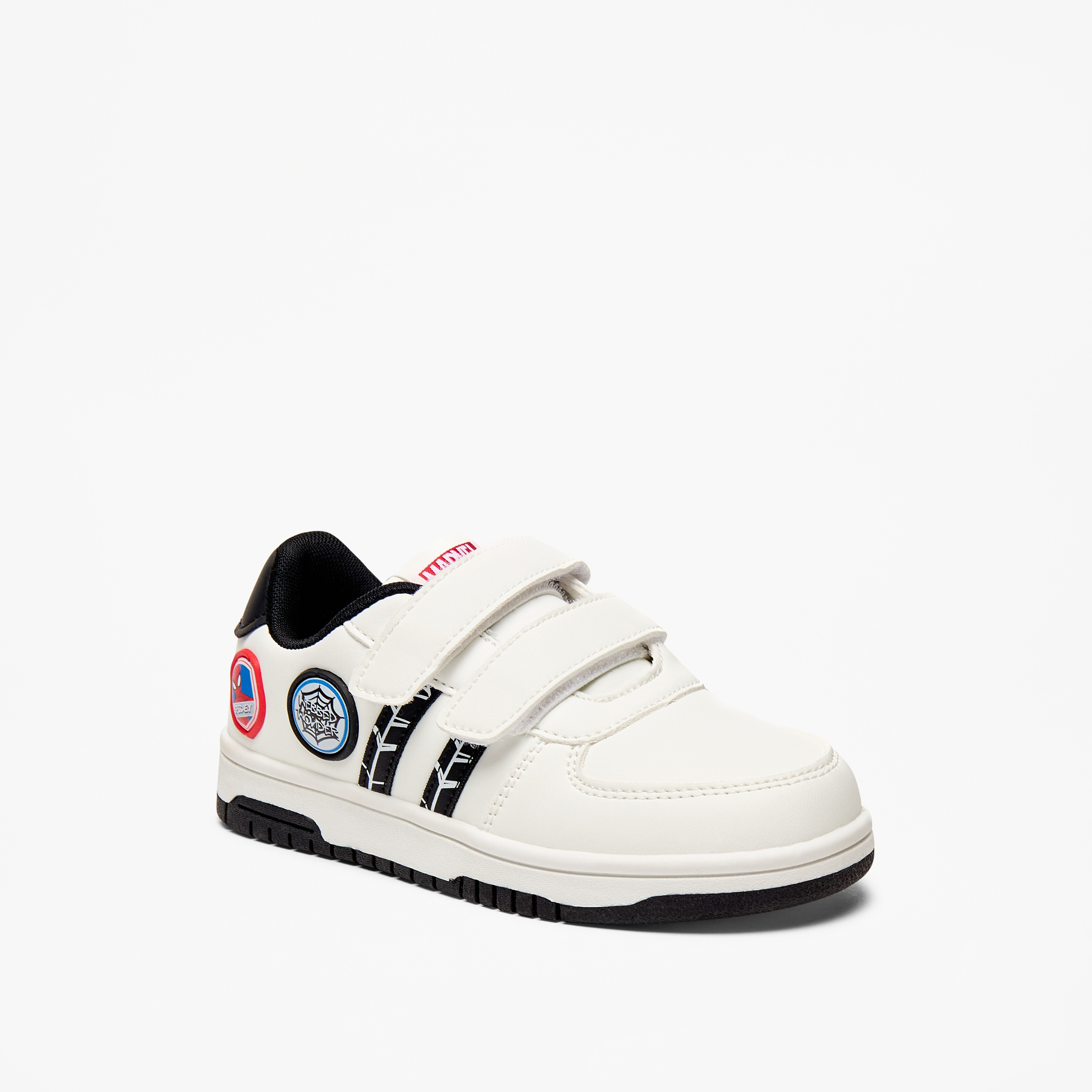 حذاء سنيكرز بشريط إغلاق لاصق وتفاصيل سبايدر مان من مارفل-boys-shoes-sneakers-image-1
