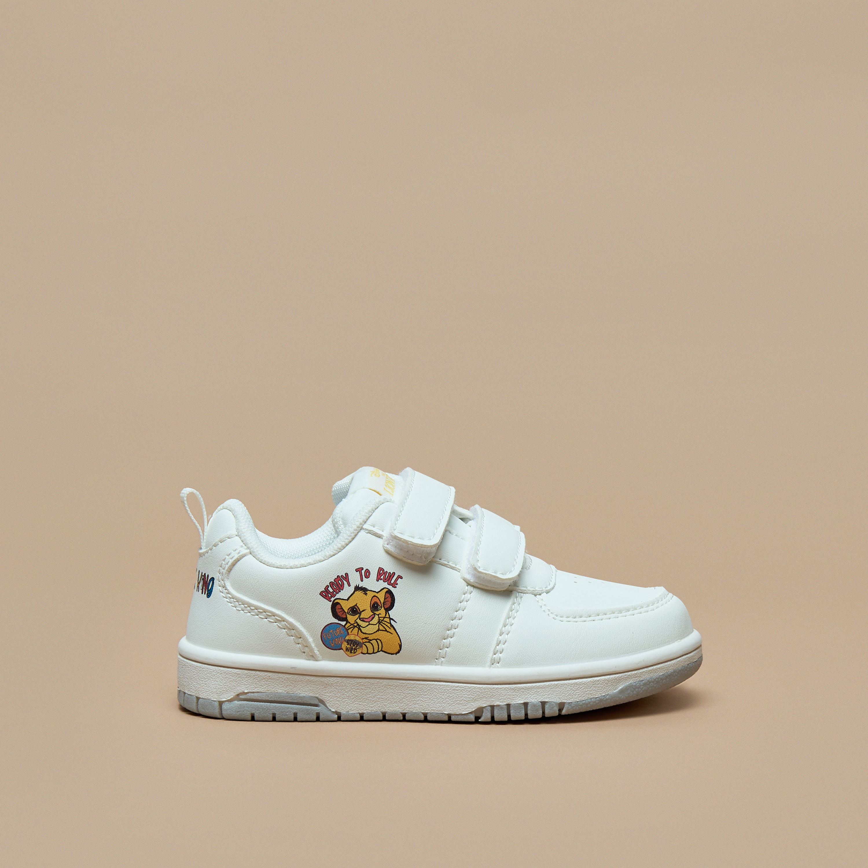 Disney The Lion King Detail Sneakers with Hook and Loop Closure-boys-shoes-schoolshoes-image-3