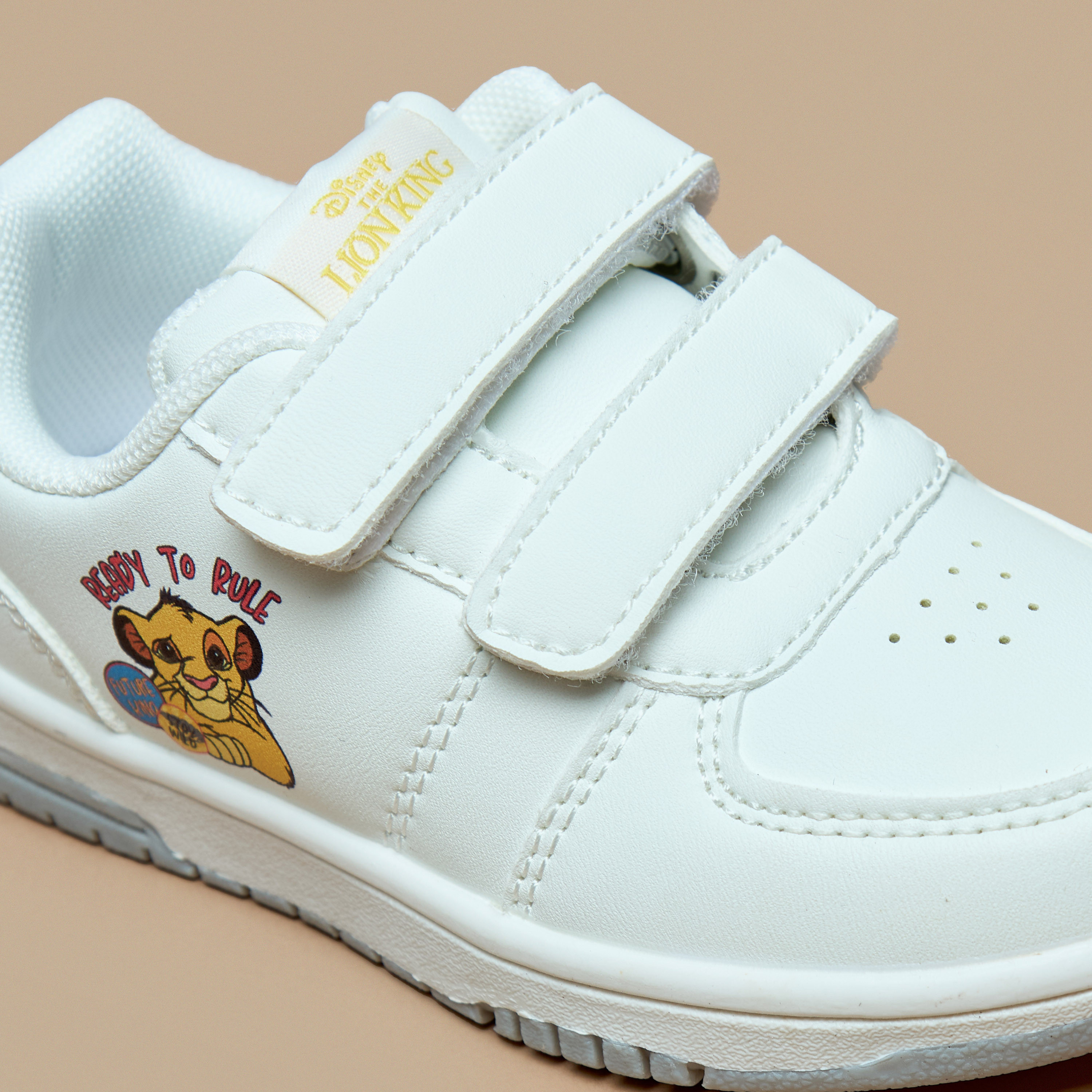Disney The Lion King Detail Sneakers with Hook and Loop Closure-boys-shoes-schoolshoes-image-5