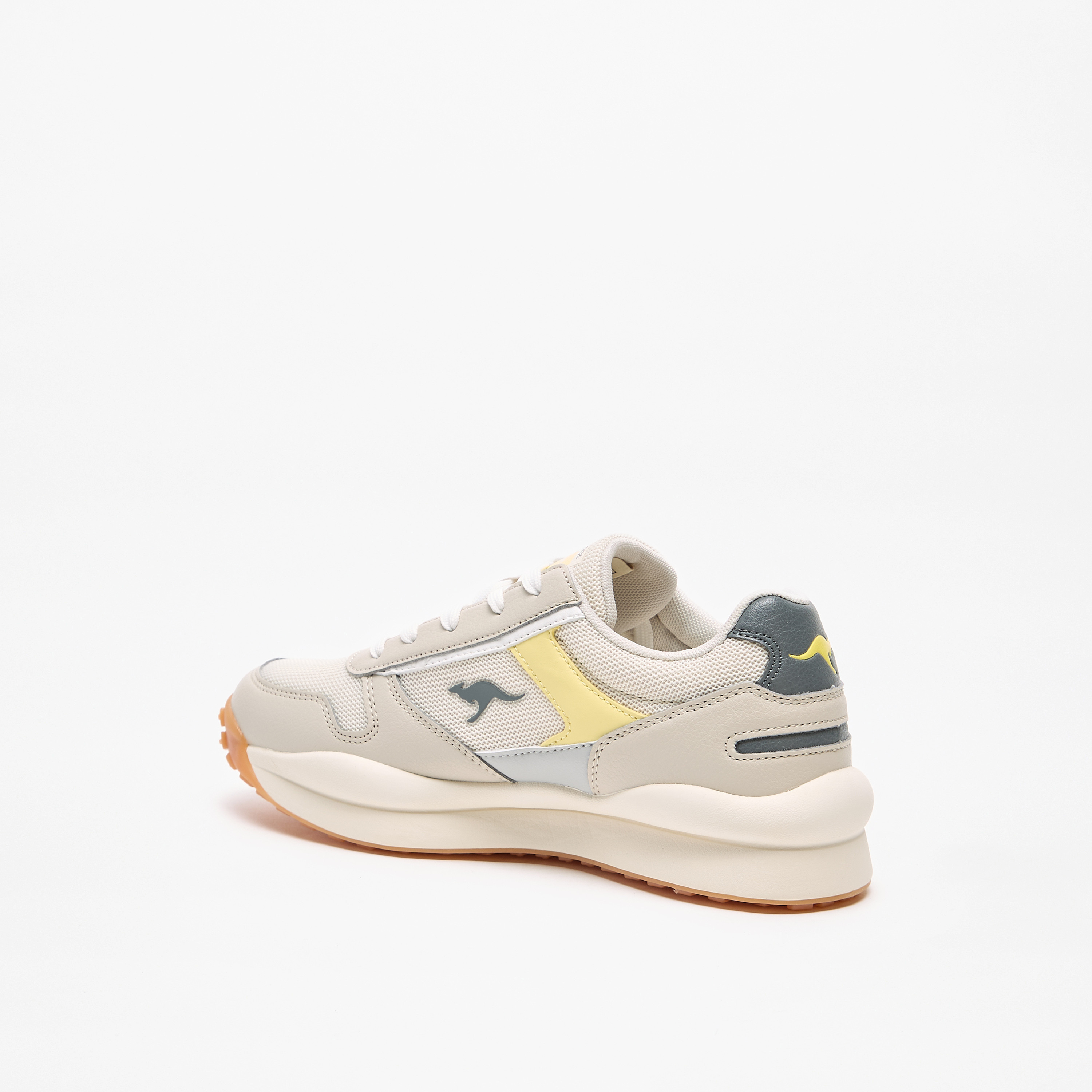 KangaROOS Women's Panelled Lace-Up Sports Shoes with Cushioning-sports-women-shoes-image-2