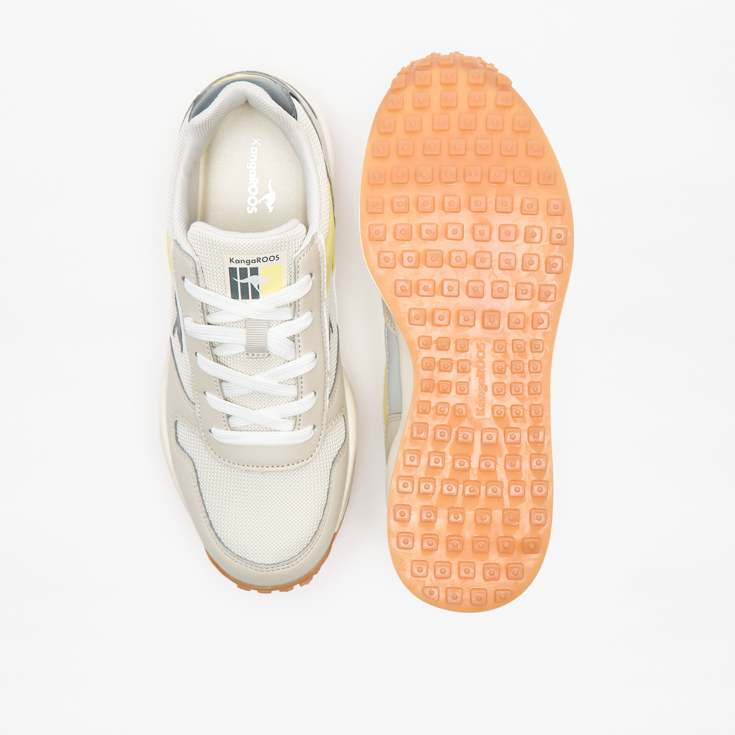 KangaROOS Women's Panelled Lace-Up Sports Shoes with Cushioning-sports-women-shoes-image-4