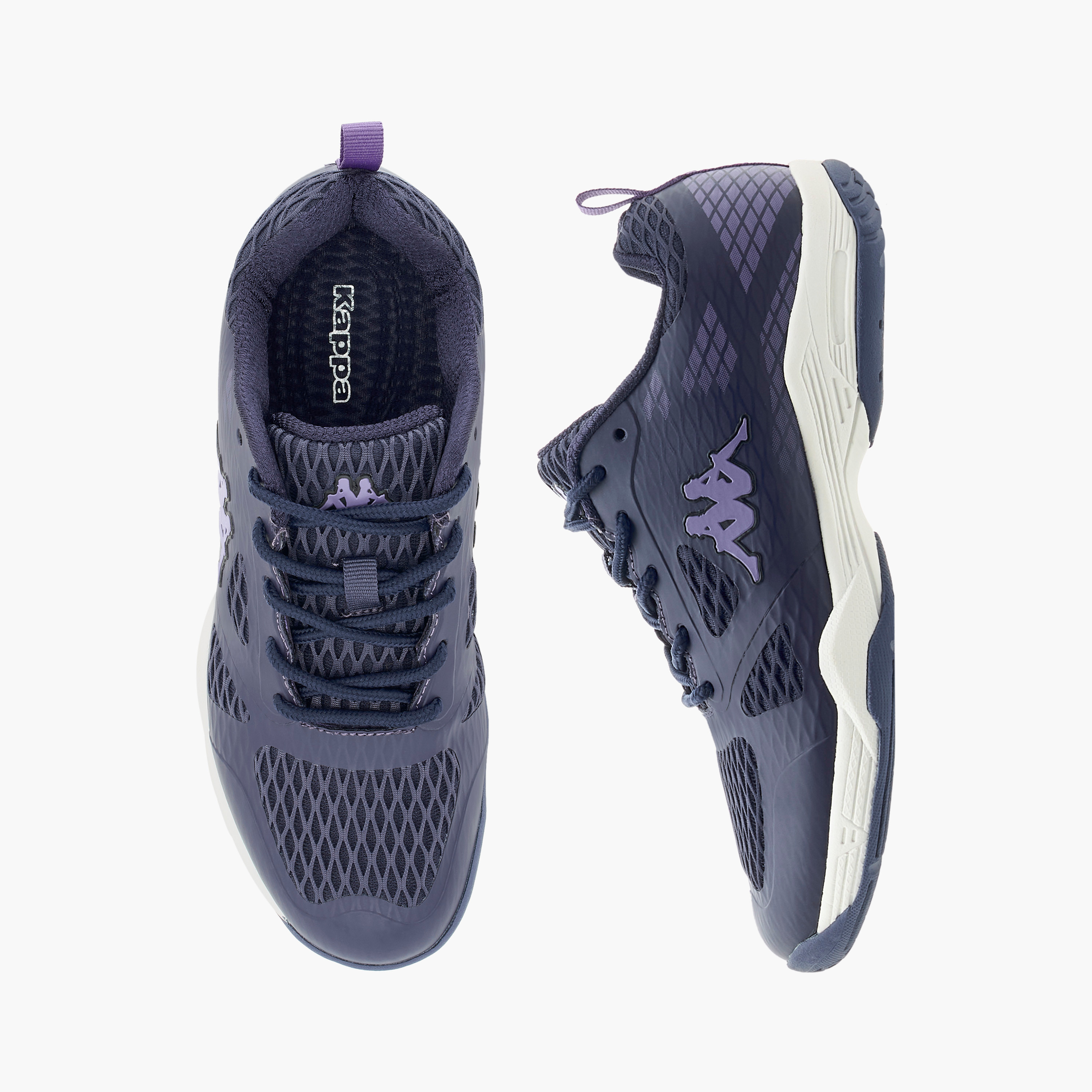 Kappa Women's Logo Print Sports Shoes with Lace-Up Closure-sports-women-shoes-image-1