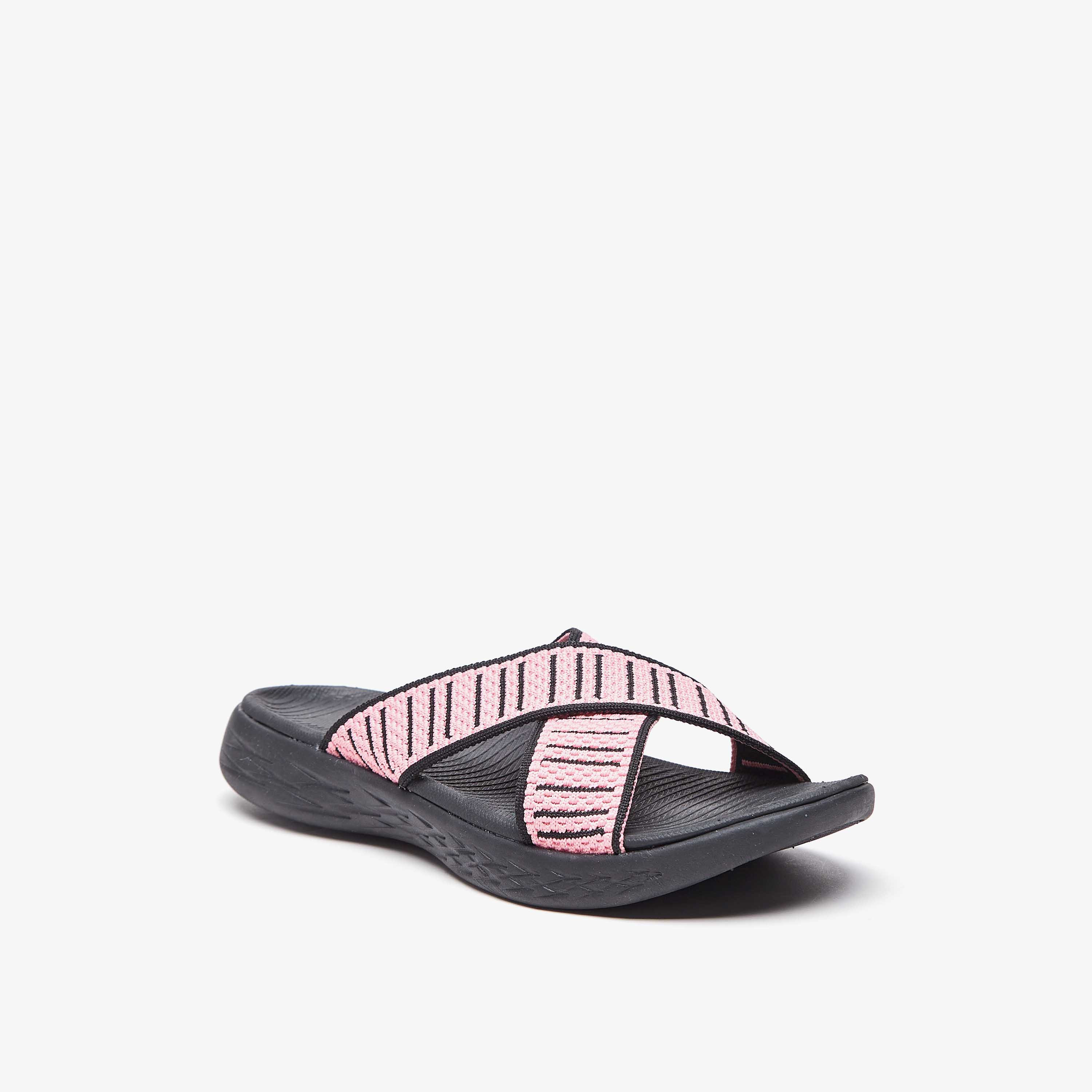 Kappa Women's Cross Strap Slip-On Sandals-women-shoes-flats-sandals-image-1