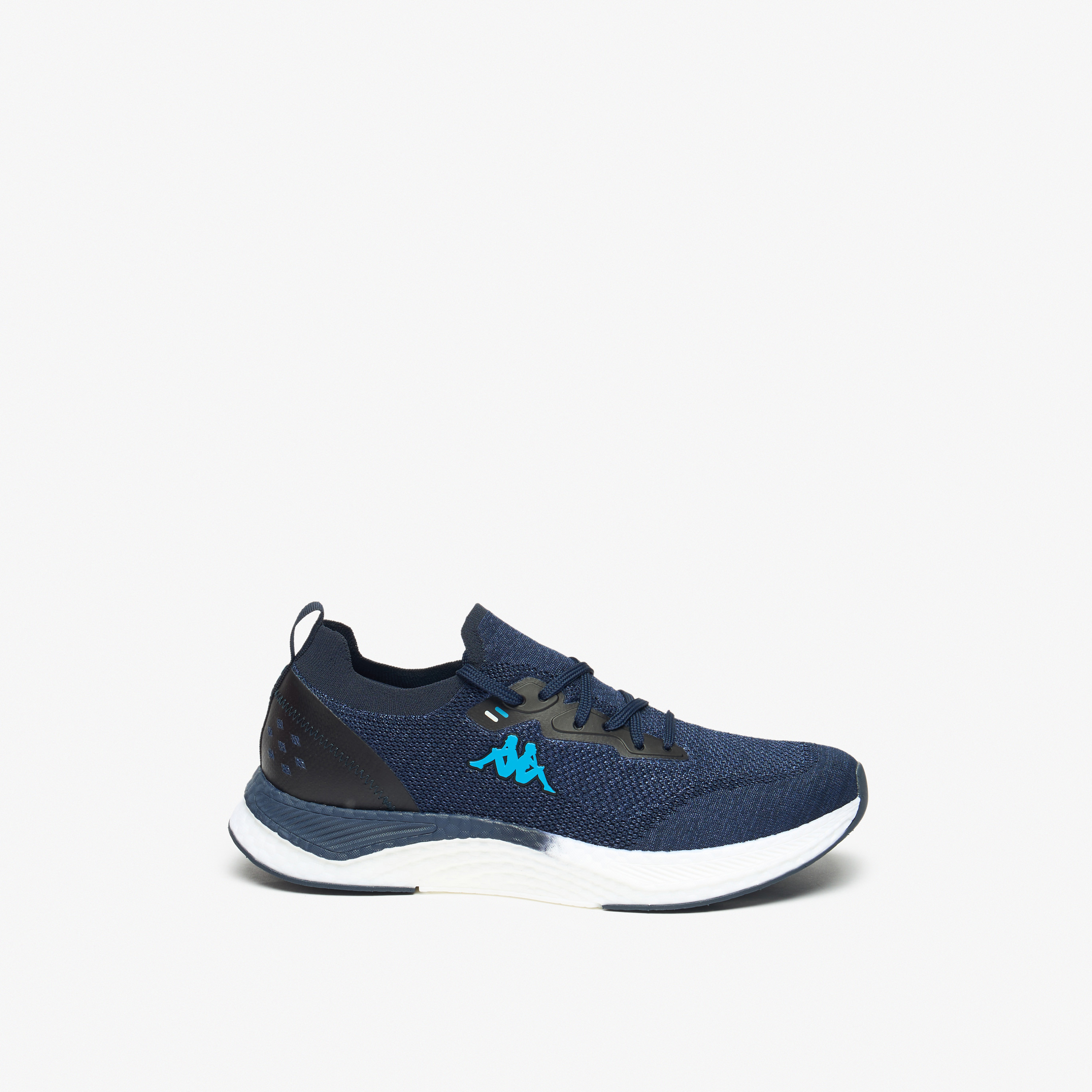Kappa Men's Logo Detail Lace-Up Sports Shoes with Cushioning-sports-men-shoes-image-2