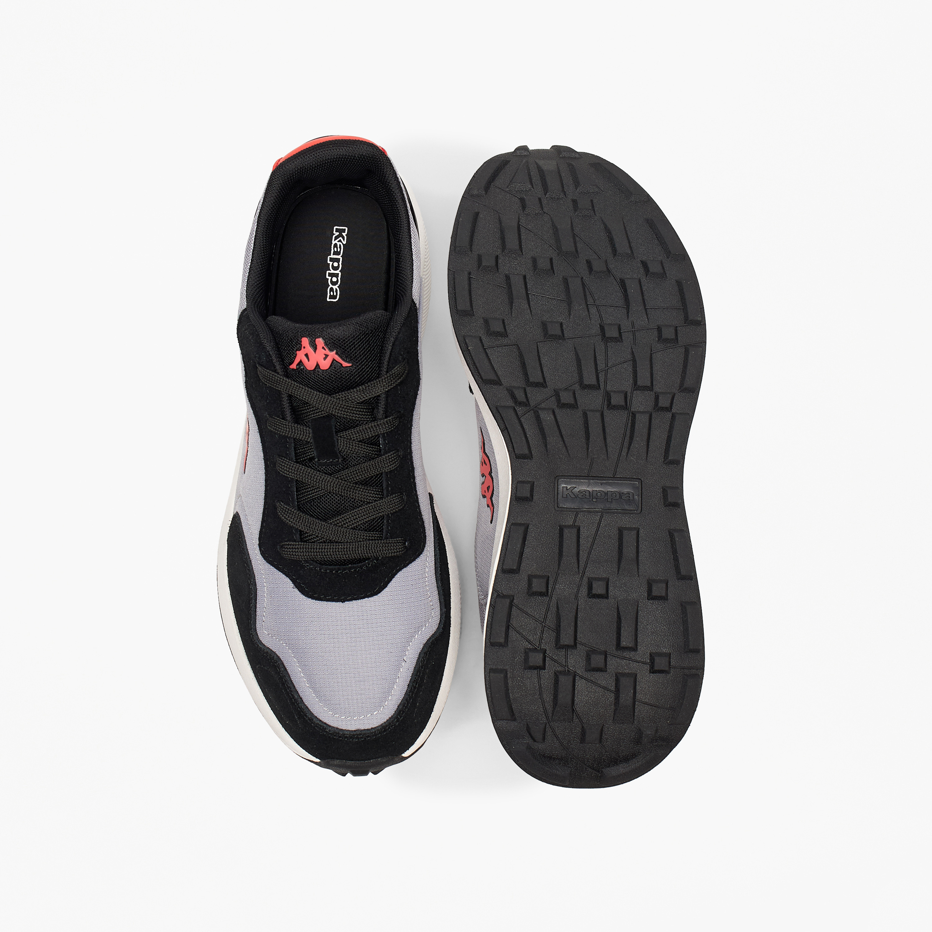新品未使用　kappa Shop Kappa Men's Logo Embossed Sports Shoes with Lace-Up