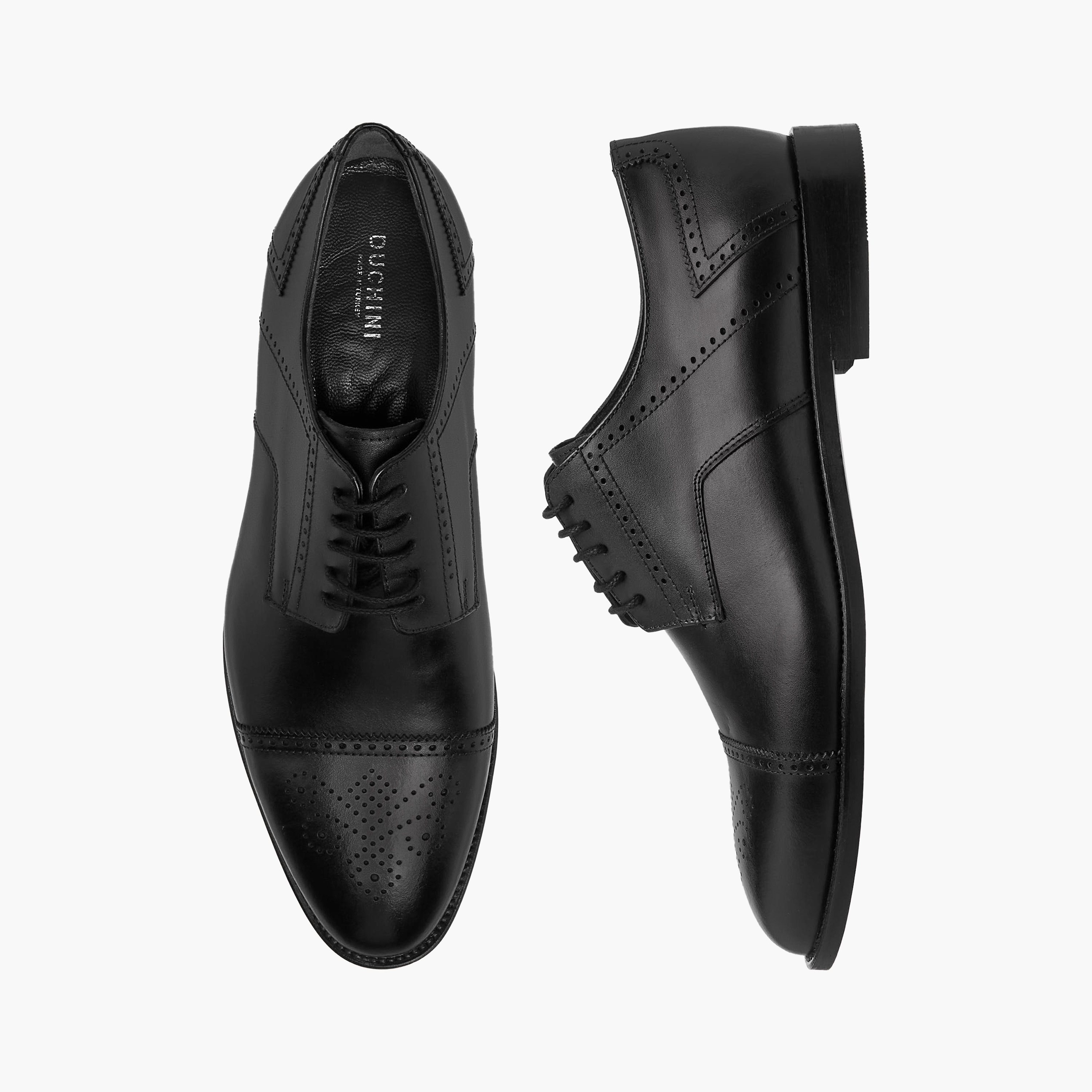 Duchini Men Lace-Up Leather Derby Shoes-men-shoes-formalshoes-image-1