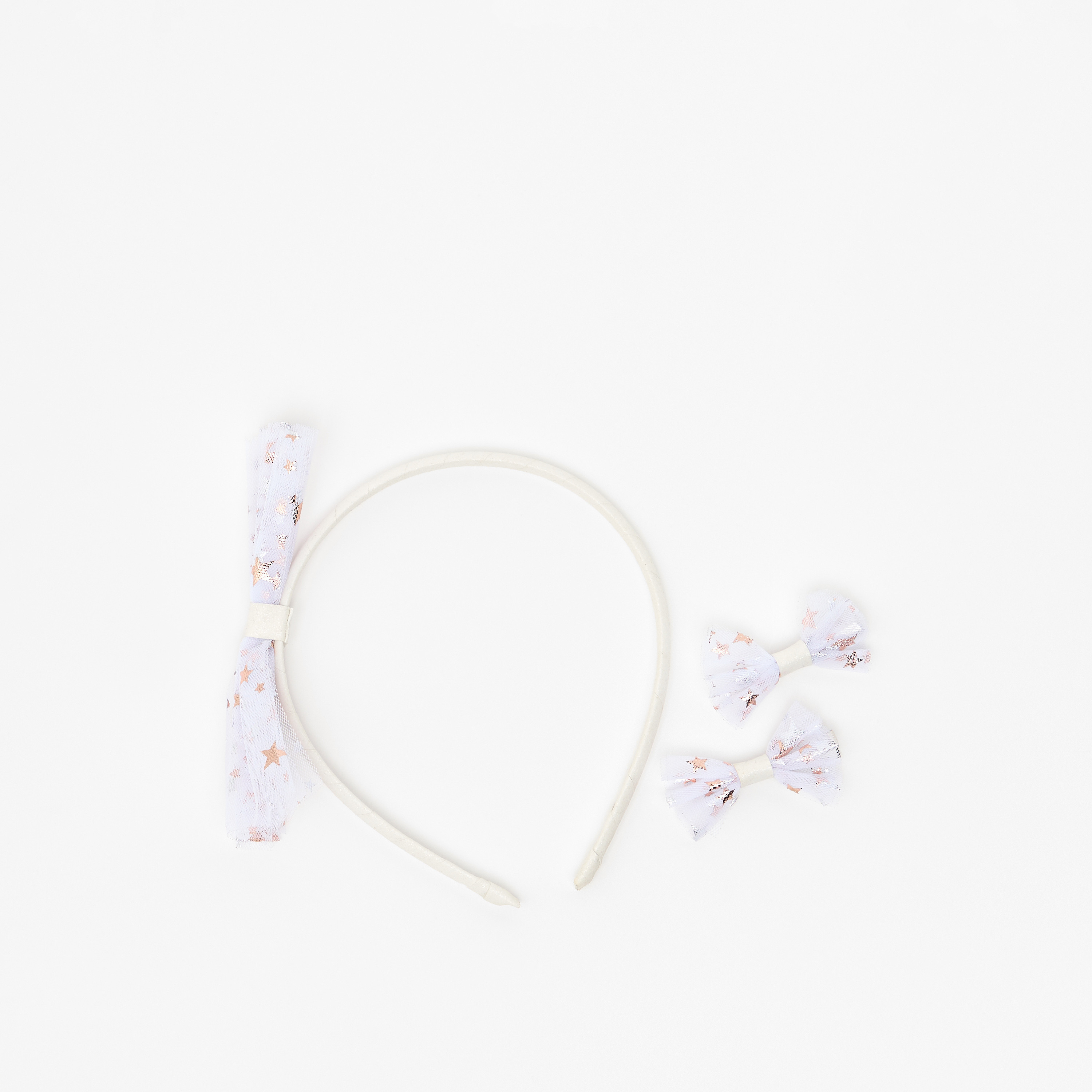 Flora Bella 3-Piece Bow Hairband and Hair Clip Set-girls-accessories-hairaccessories-image-1