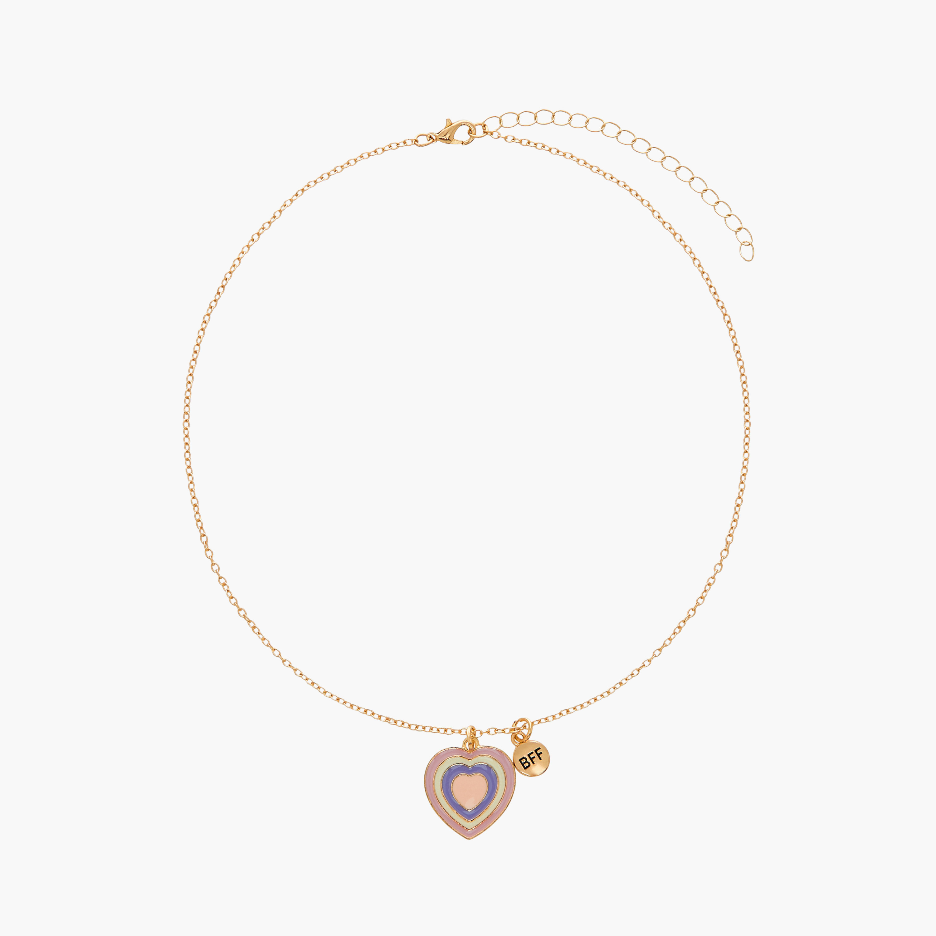 عقد بدلاية قلب ومشبك إغلاق من فلورا بيلا- طقم من قطعتين-girls-accessories-jewellery-image-3