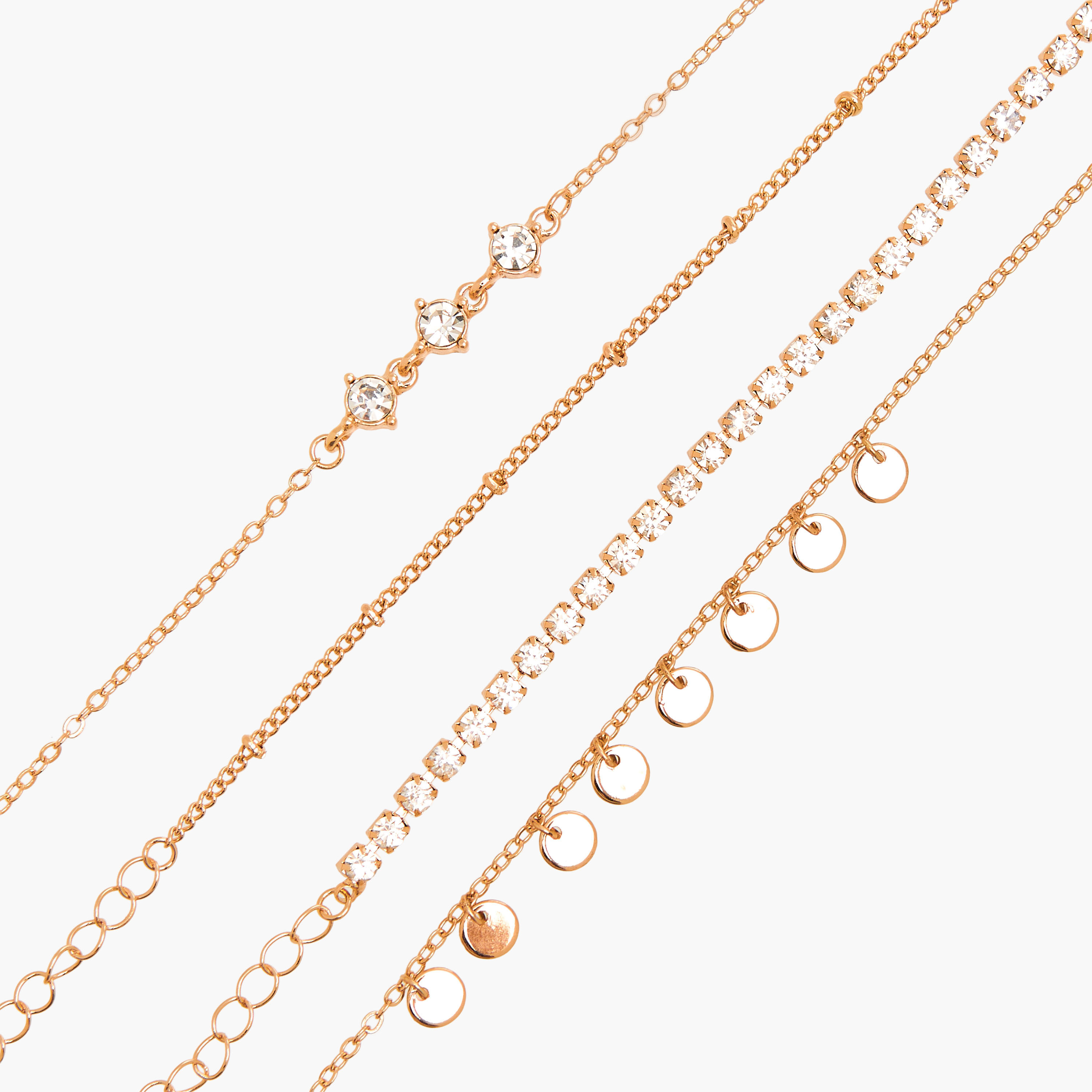 أساور مزينة بلون ذهبي من فلورا بيلا - عبوة 4 قطع-women-watchesandjewellery-jewellery-banglesandbracelets-image-10