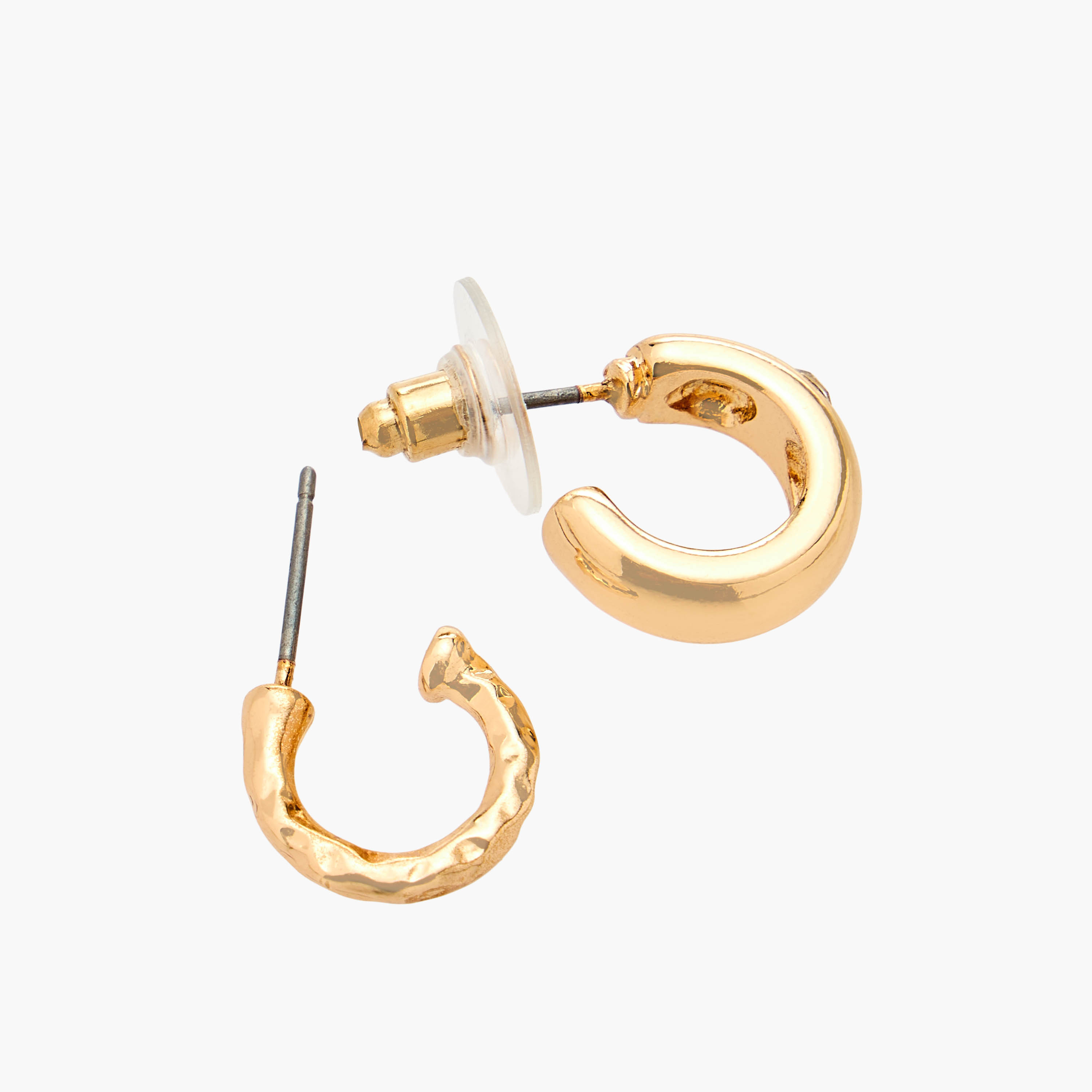 Flora Bella Pack of 9 Metallic Earrings with Pushback Closure-women-watchesandjewellery-jewellery-earrings-image-4