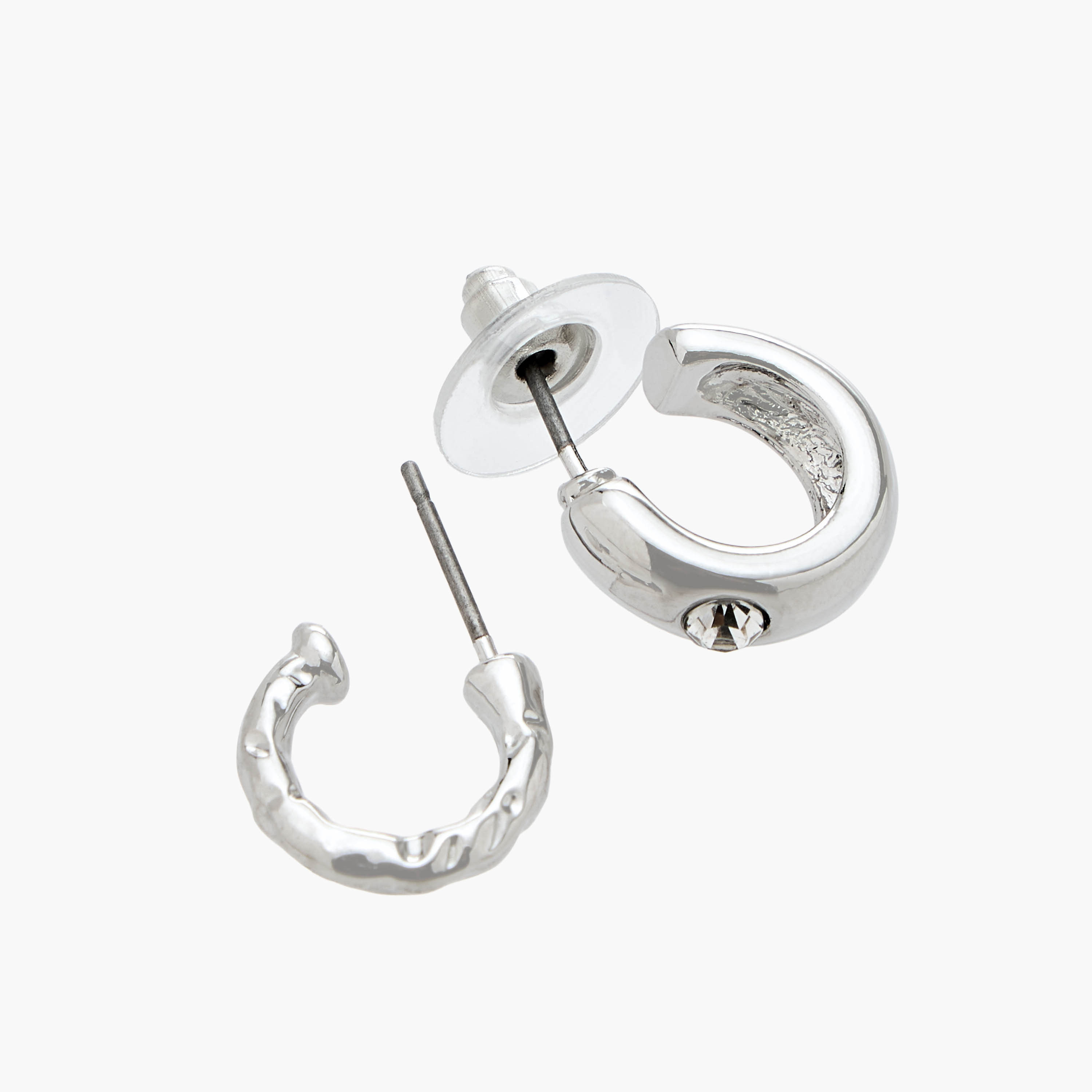 Flora Bella Pack of 9 Metallic Earrings with Pushback Closure-women-watchesandjewellery-jewellery-earrings-image-4