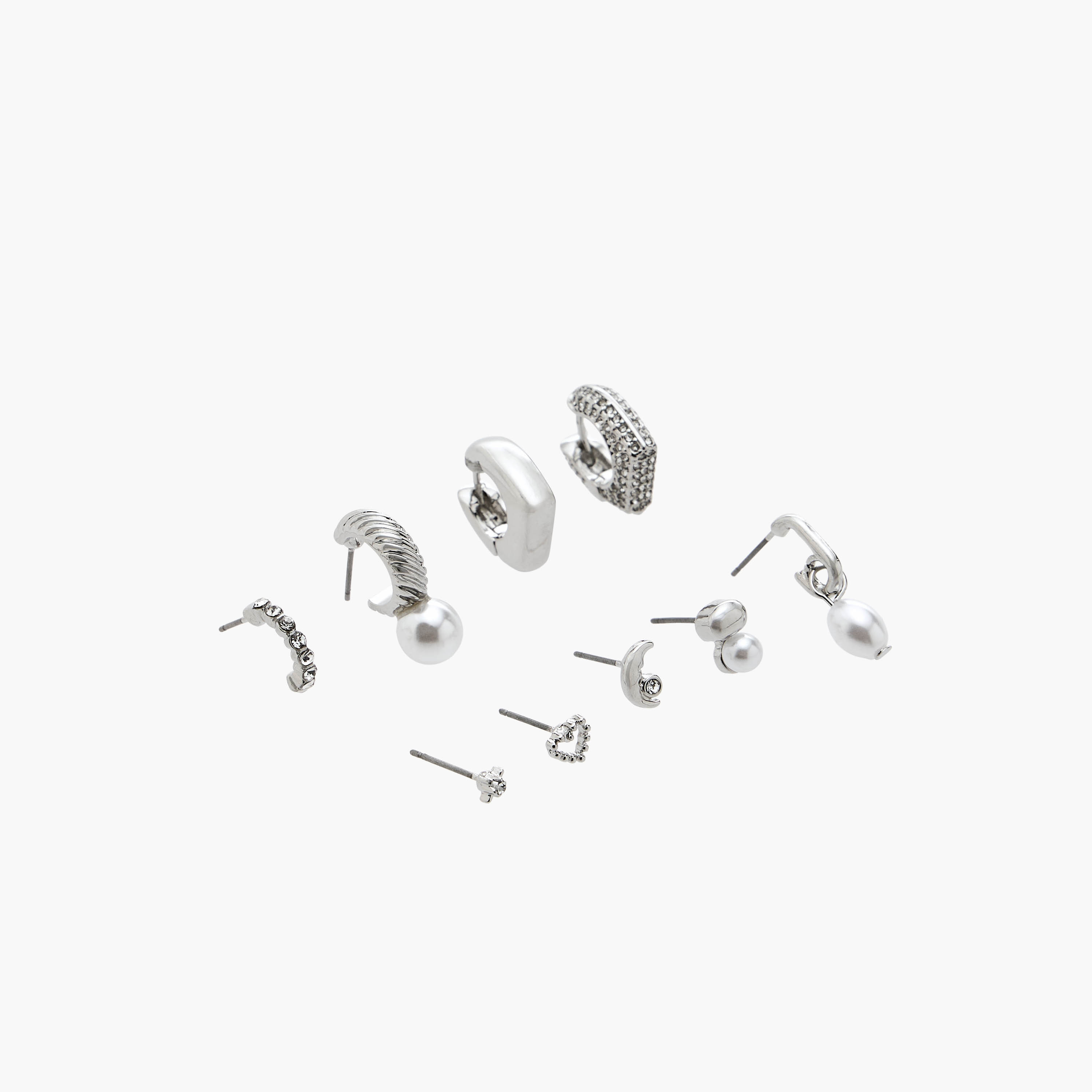 Flora Bella Pack of 9 Gold Tone Assorted Earrings-women-watchesandjewellery-jewellery-earrings-image-2