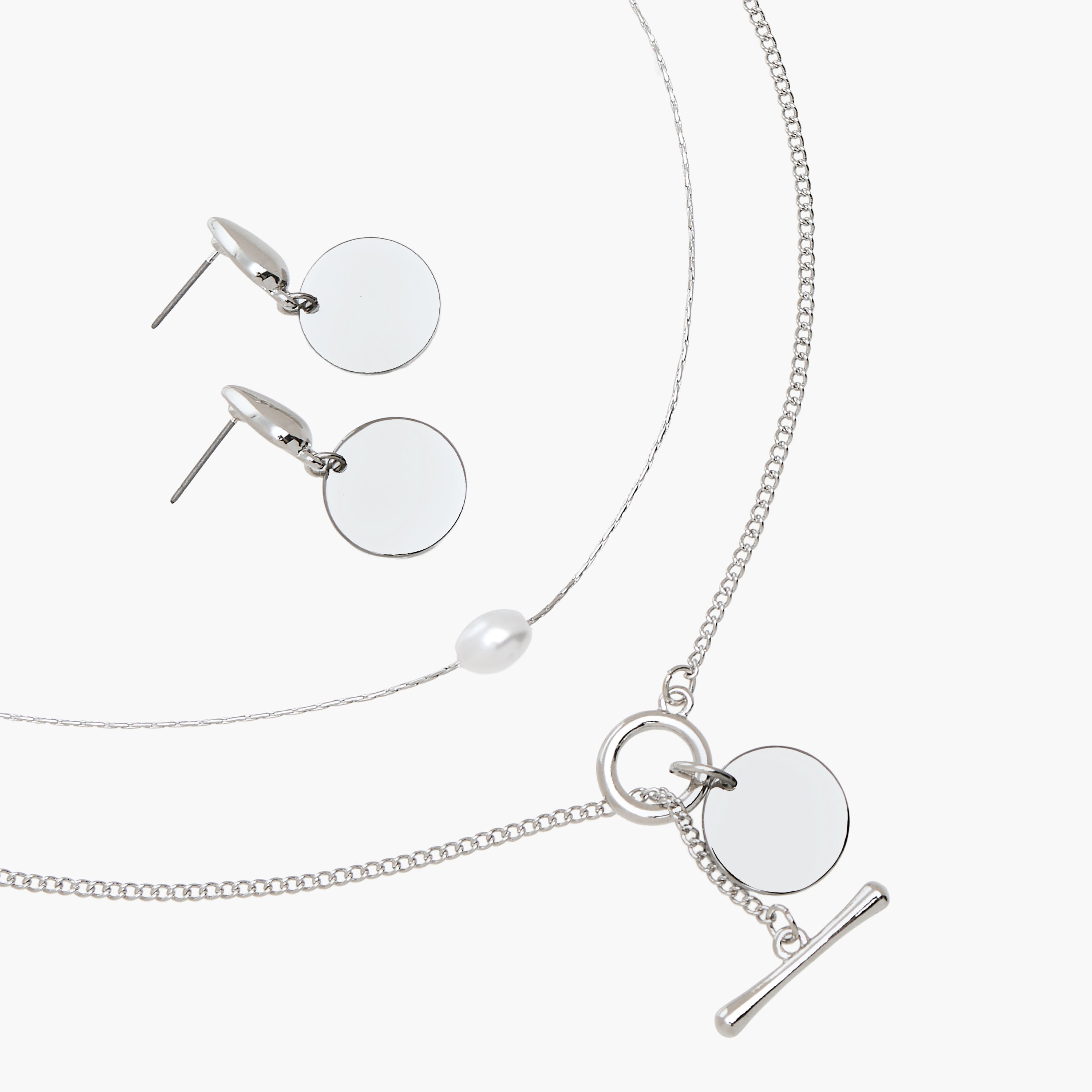 Flora Bella Set of 3 Metallic Pendant Necklace and Earrings-women-watchesandjewellery-jewellery-jewellerysets-image-6