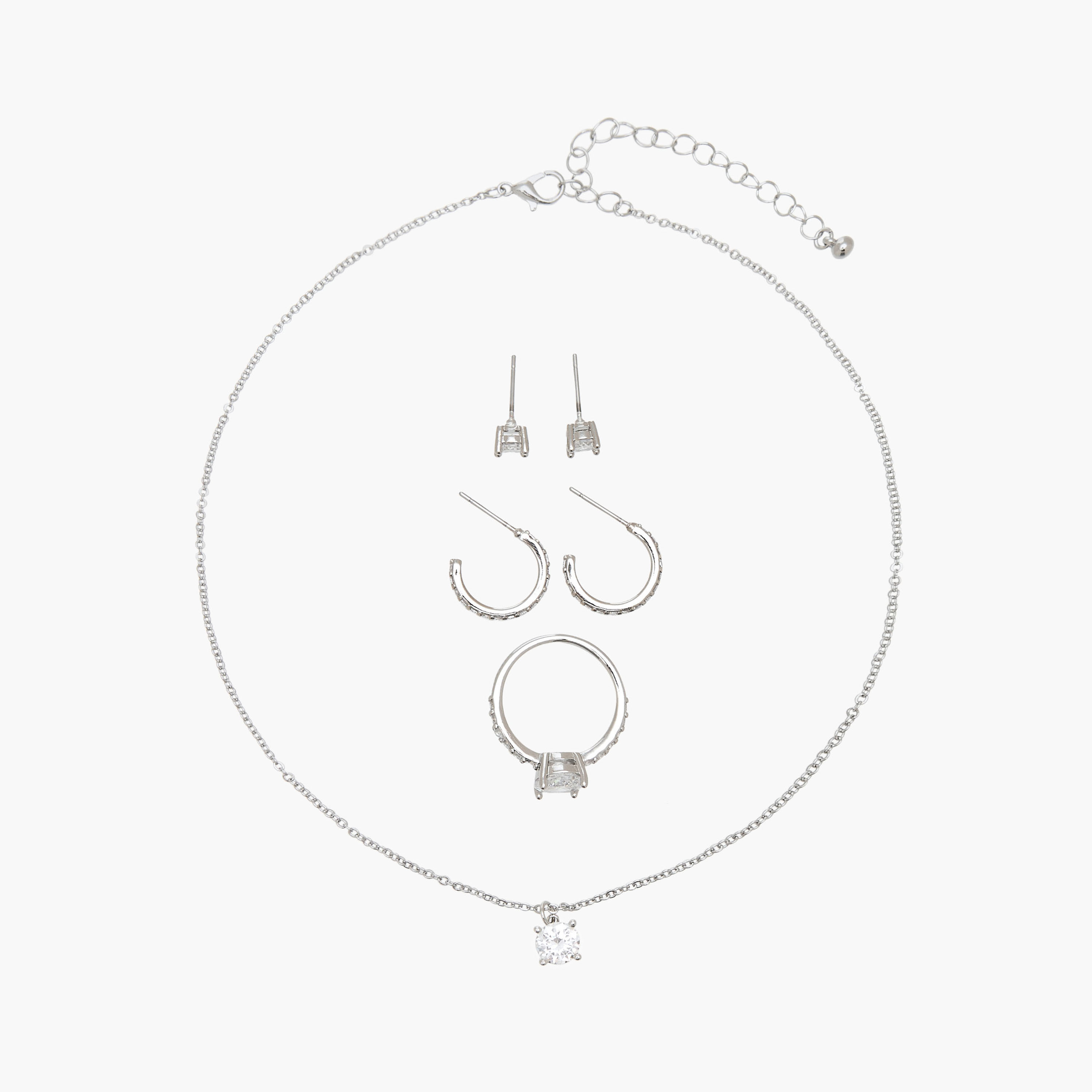 Flora Bella Metallic 4-Piece Jewellery Set-women-watchesandjewellery-jewellery-jewellerysets-image-1