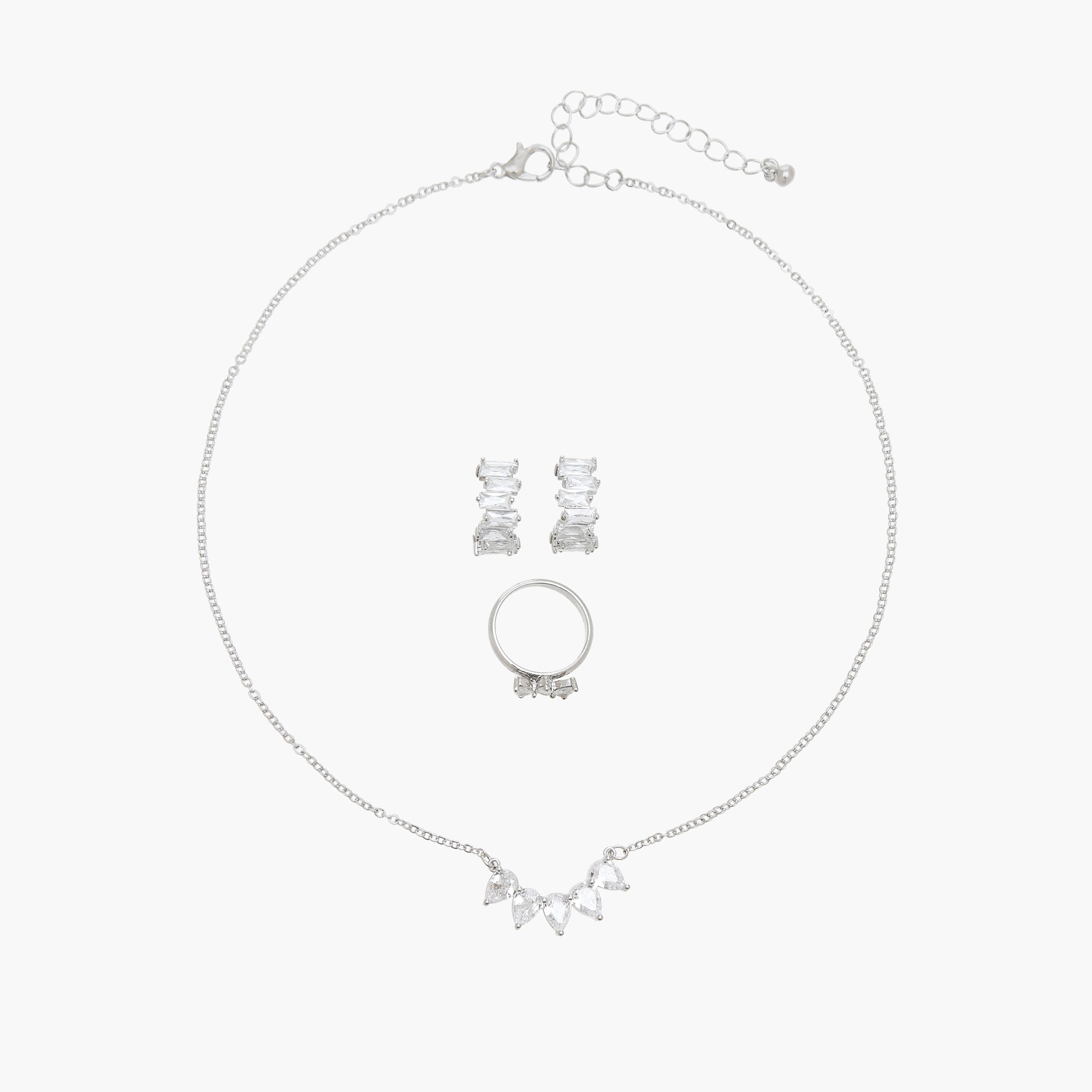 Flora Bella Metallic 3-Piece Jewellery Set-women-watchesandjewellery-jewellery-jewellerysets-image-1