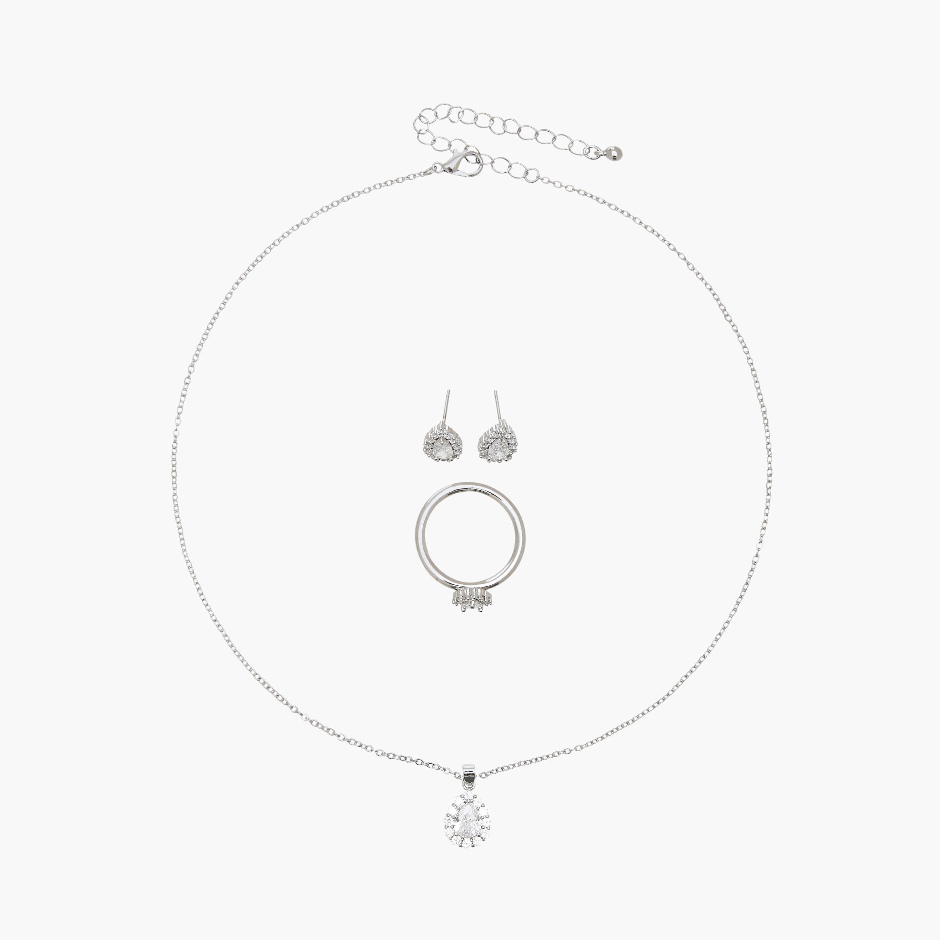 Flora Bella Metallic 3-Piece Jewellery Set-women-watchesandjewellery-jewellery-jewellerysets-image-1