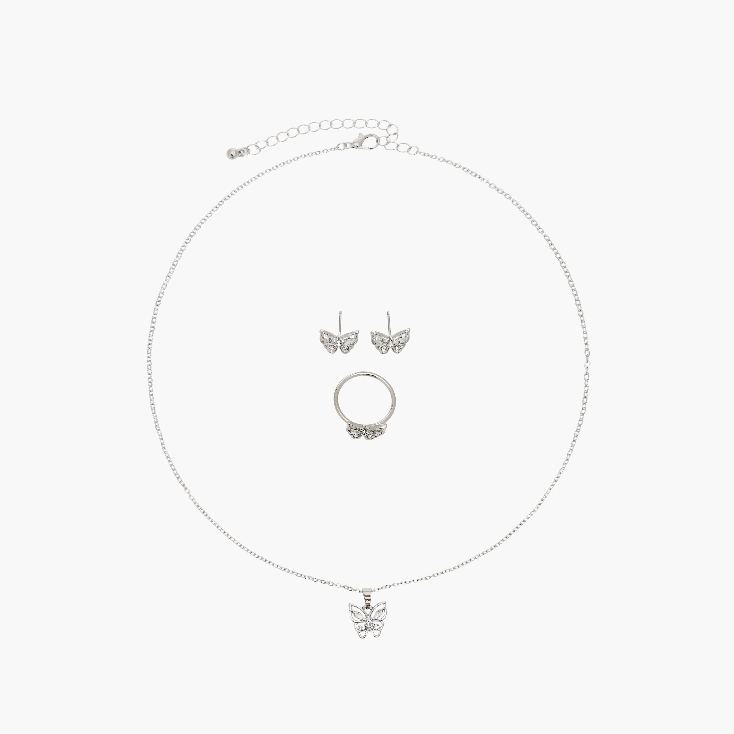 Flora Bella Metallic 3-Piece Jewellery Set-women-watchesandjewellery-jewellery-jewellerysets-image-1