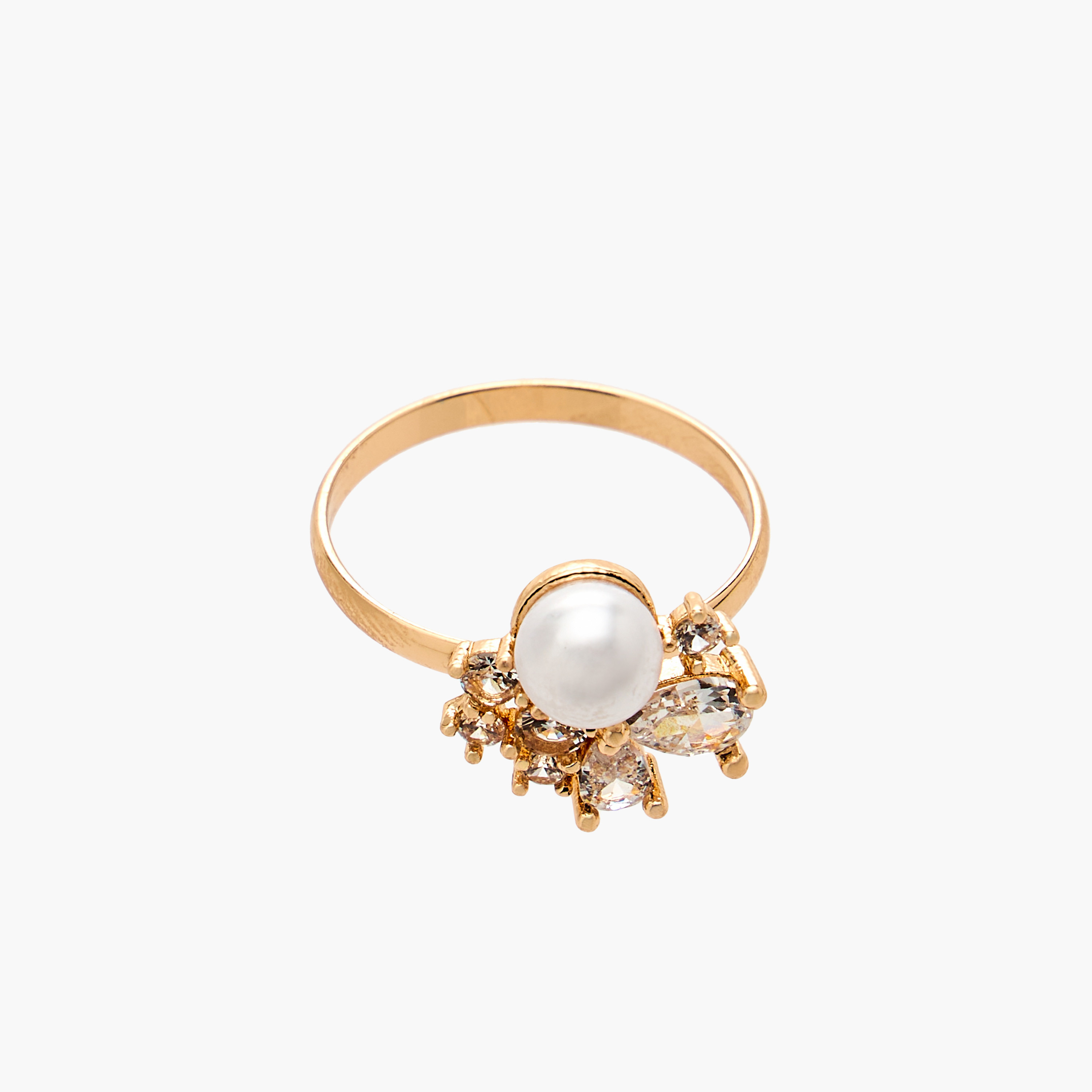 طقم عقد معدني مزين مع حلق وخاتم 3 قطع من فلورا بيلا-women-watchesandjewellery-jewellery-jewellerysets-image-5