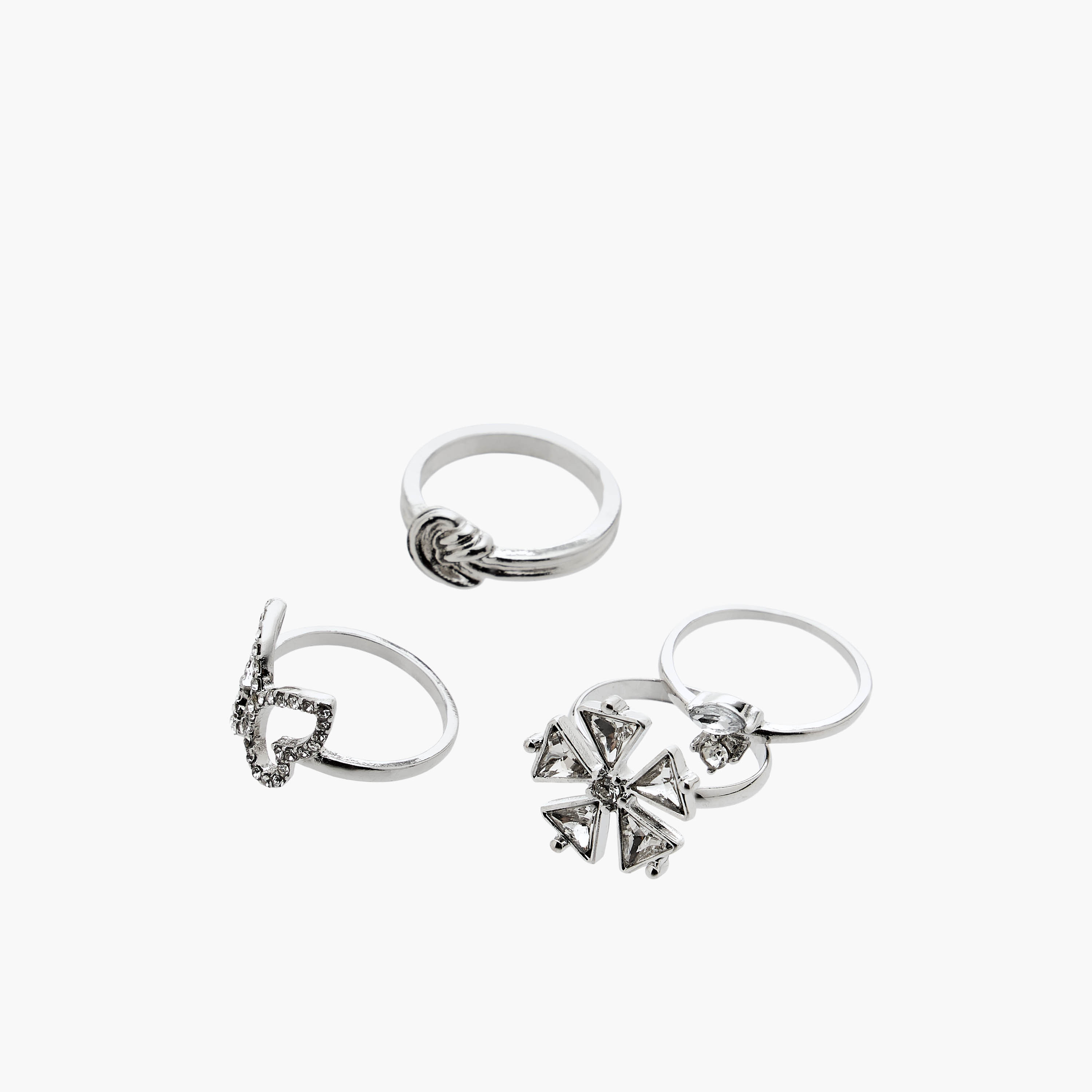 Flora Bella Assorted Metal Ring - Set of 6-women-watchesandjewellery-jewellery-rings-image-2