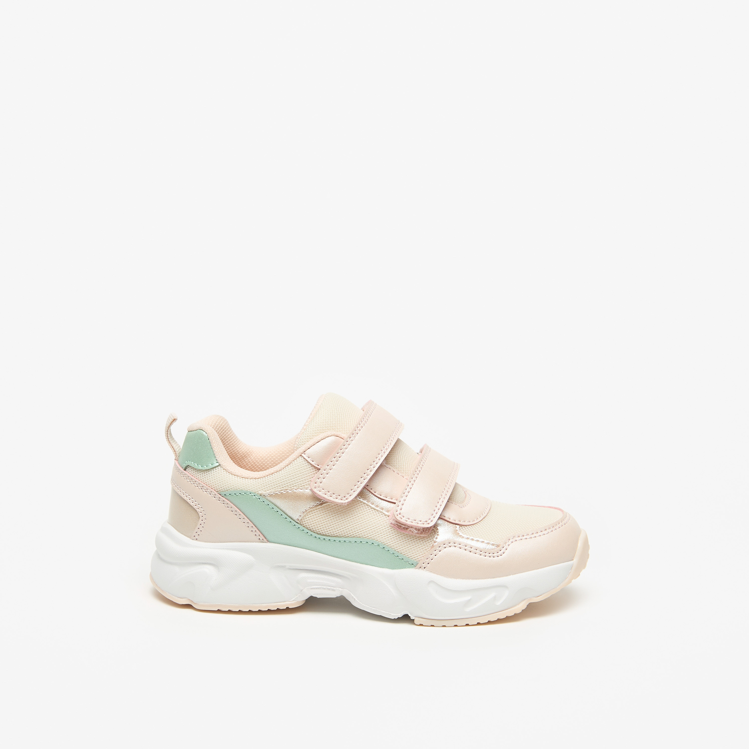 حذاء سنيكرز خفيف الوزن بطول الكاحل وشريط لاصق من ليتل ميسي-girls-shoes-sneakers-image-3