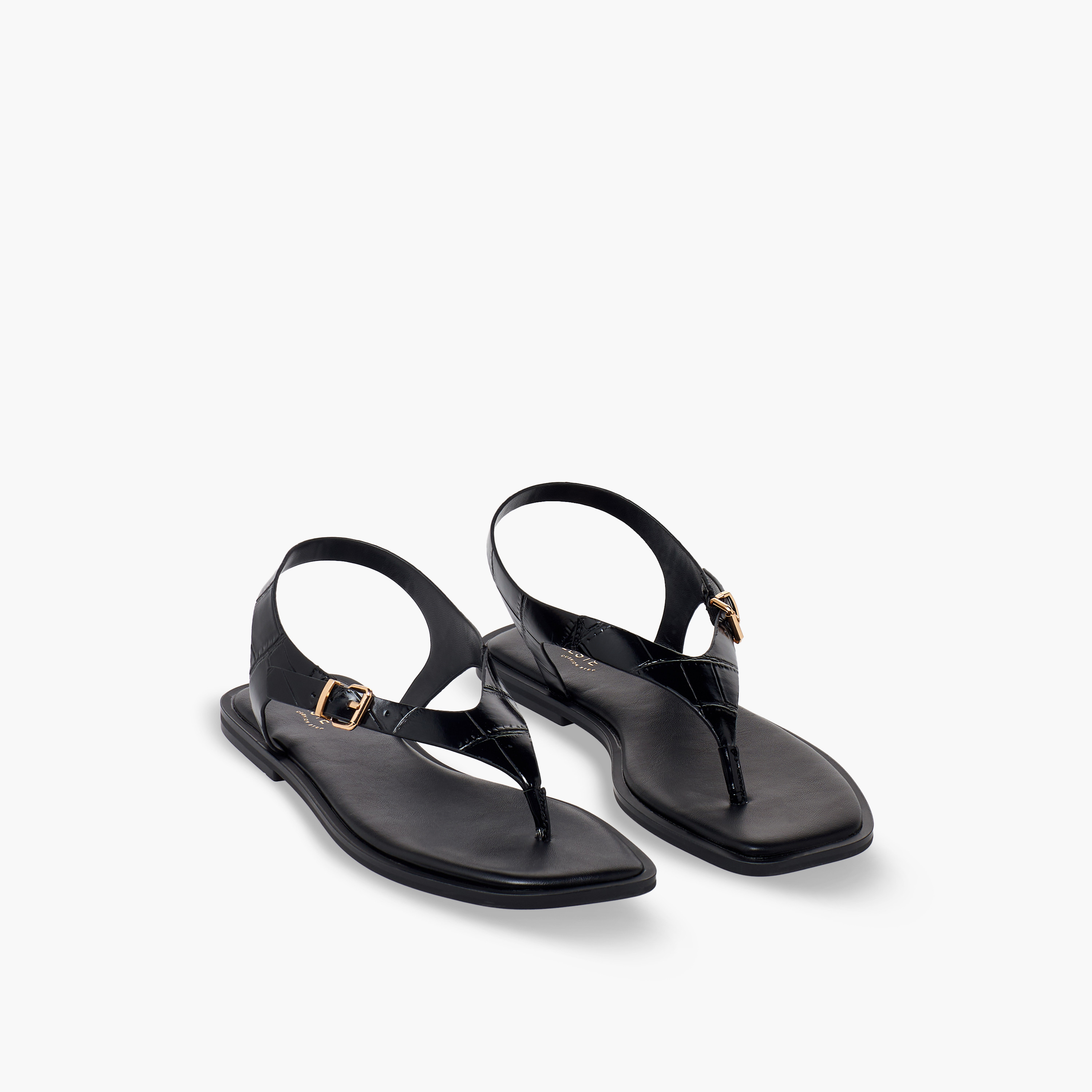 Celeste Women Textured Buckle Strap Sandals-women-shoes-sandals-flats-image-1