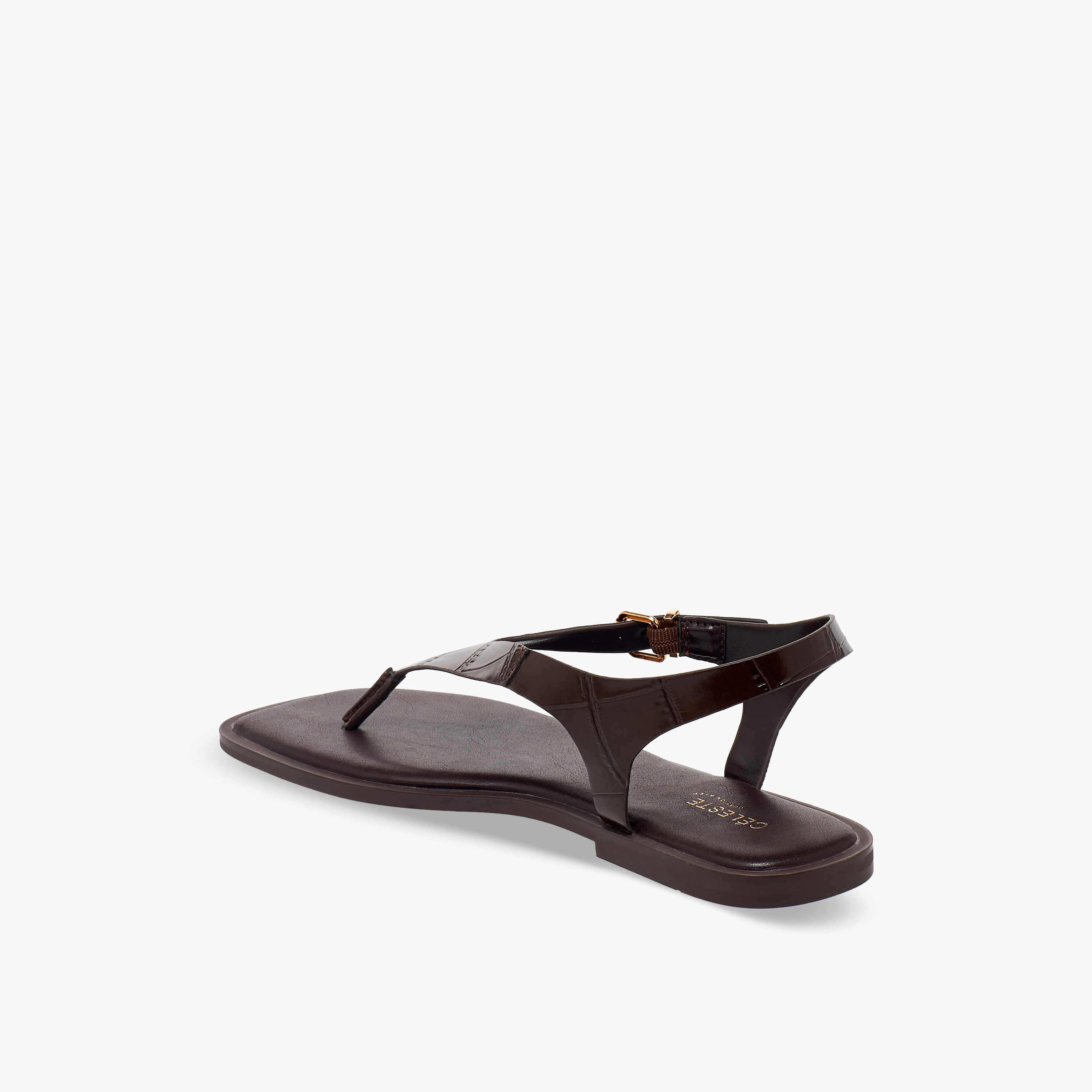 صندل بارز الملمس بحزام بإبزيم للنساء من سيليست-women-shoes-sandals-flats-image-5