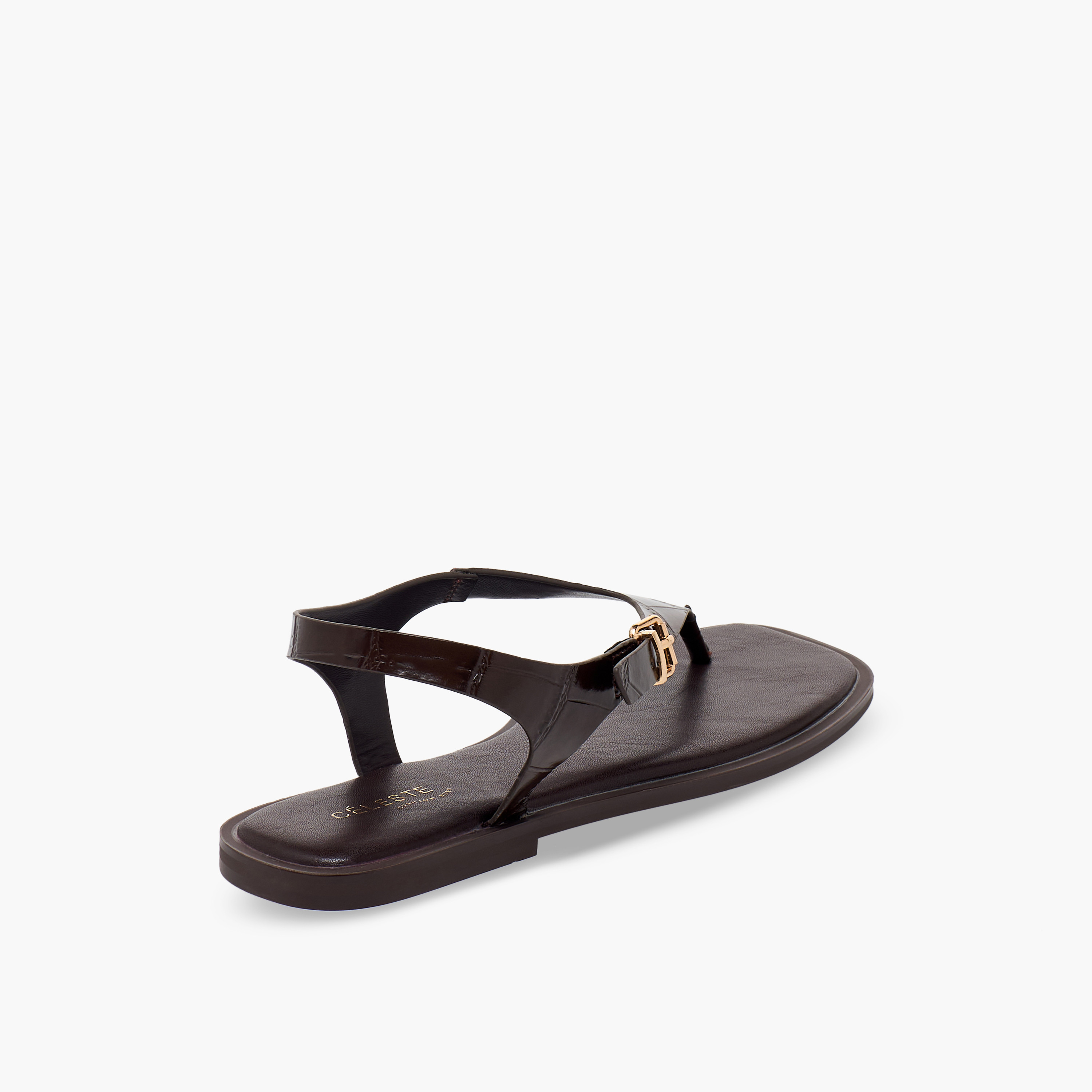 صندل بارز الملمس بحزام بإبزيم للنساء من سيليست-women-shoes-sandals-flats-image-6