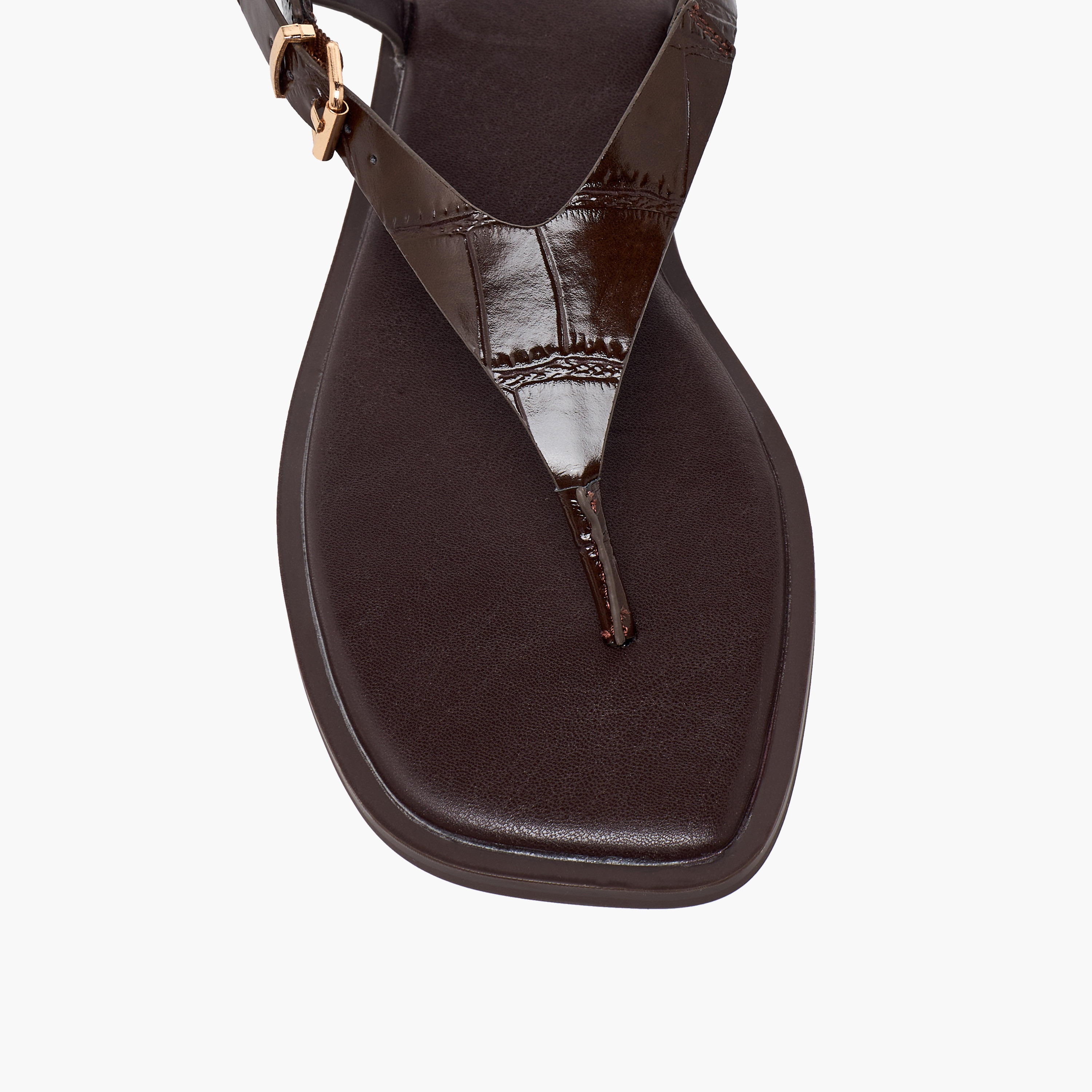 صندل بارز الملمس بحزام بإبزيم للنساء من سيليست-women-shoes-sandals-flats-image-7