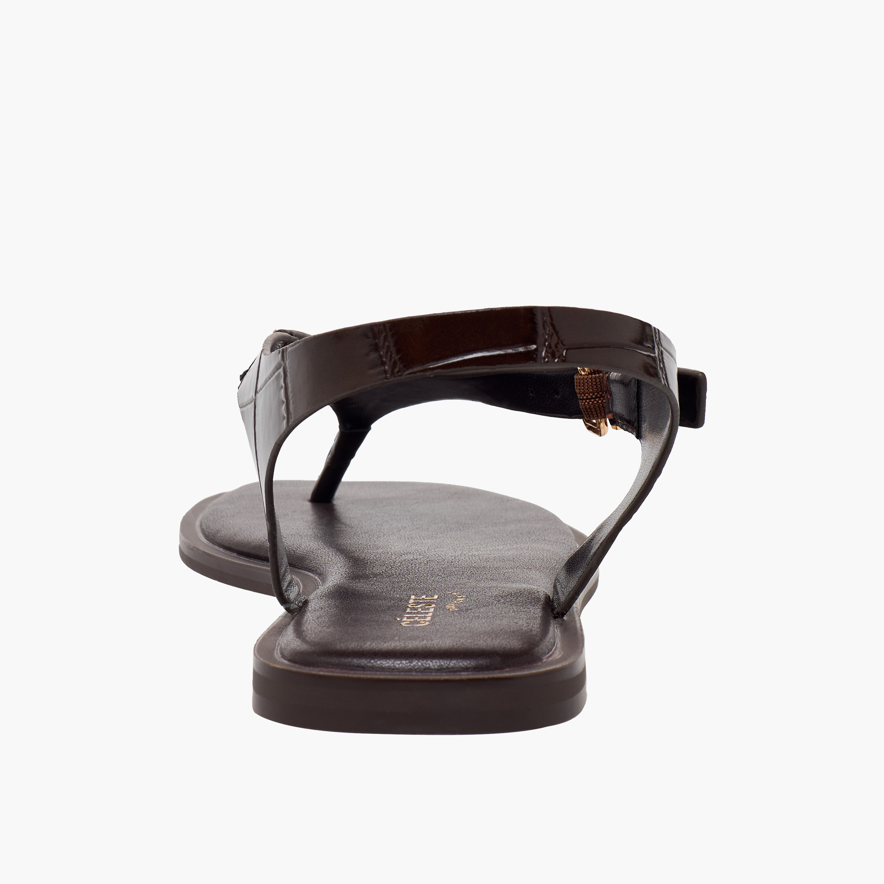 صندل بارز الملمس بحزام بإبزيم للنساء من سيليست-women-shoes-sandals-flats-image-8