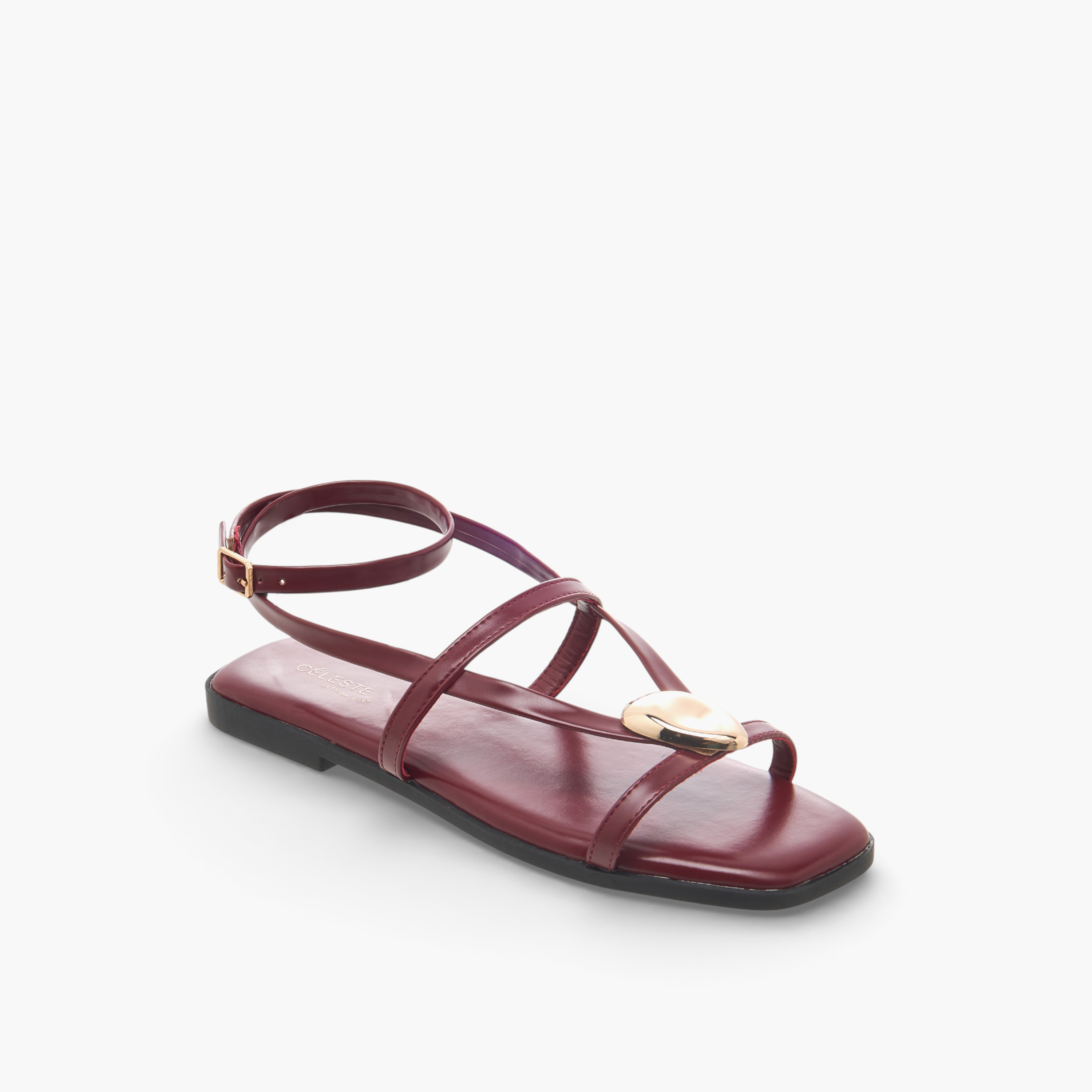 Celeste Women Ankle Strap Flat Sandals-women-shoes-flats-sandals-image-2
