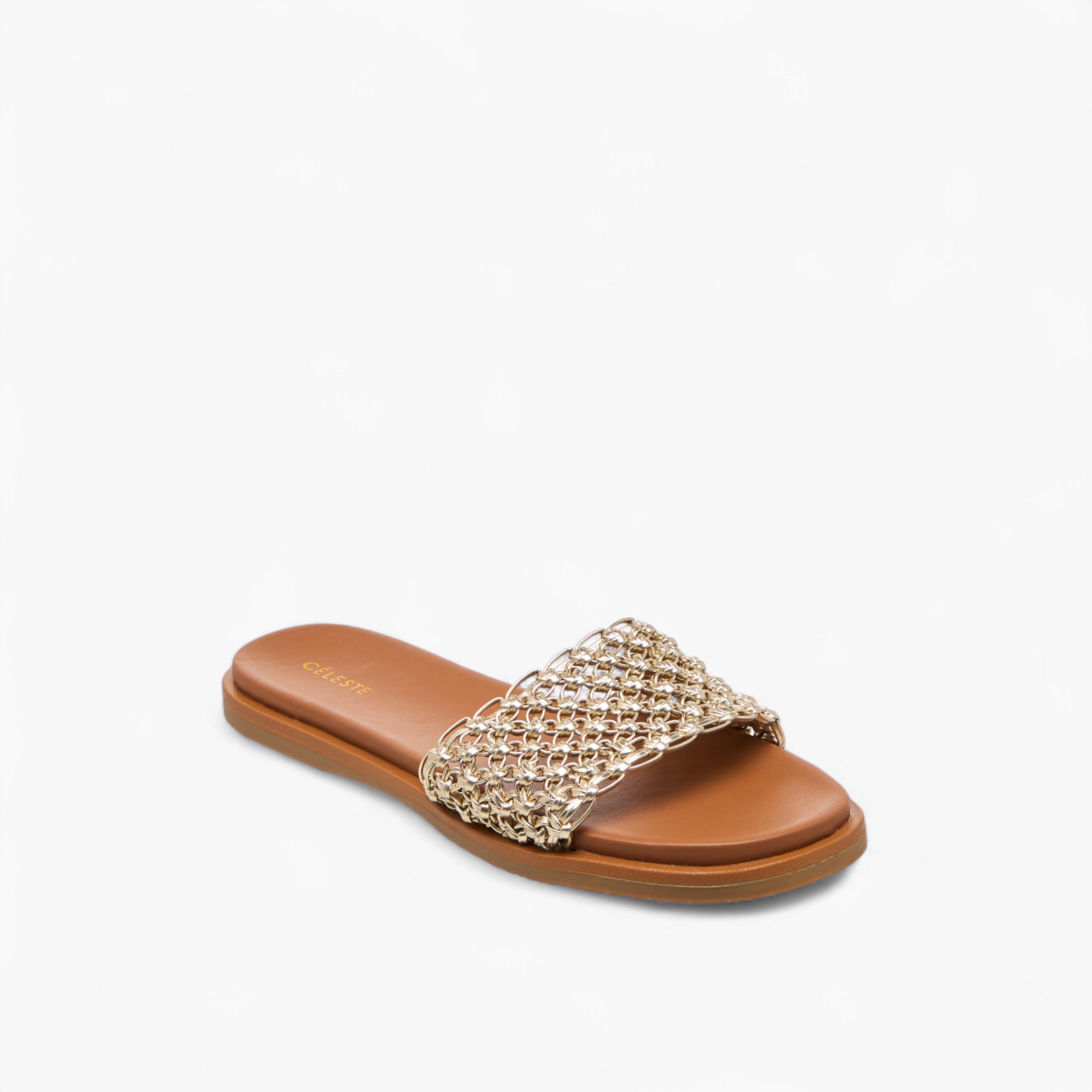 Celeste Women's Textured Slip-On Sandals-women-shoes-flats-sandals-image-2