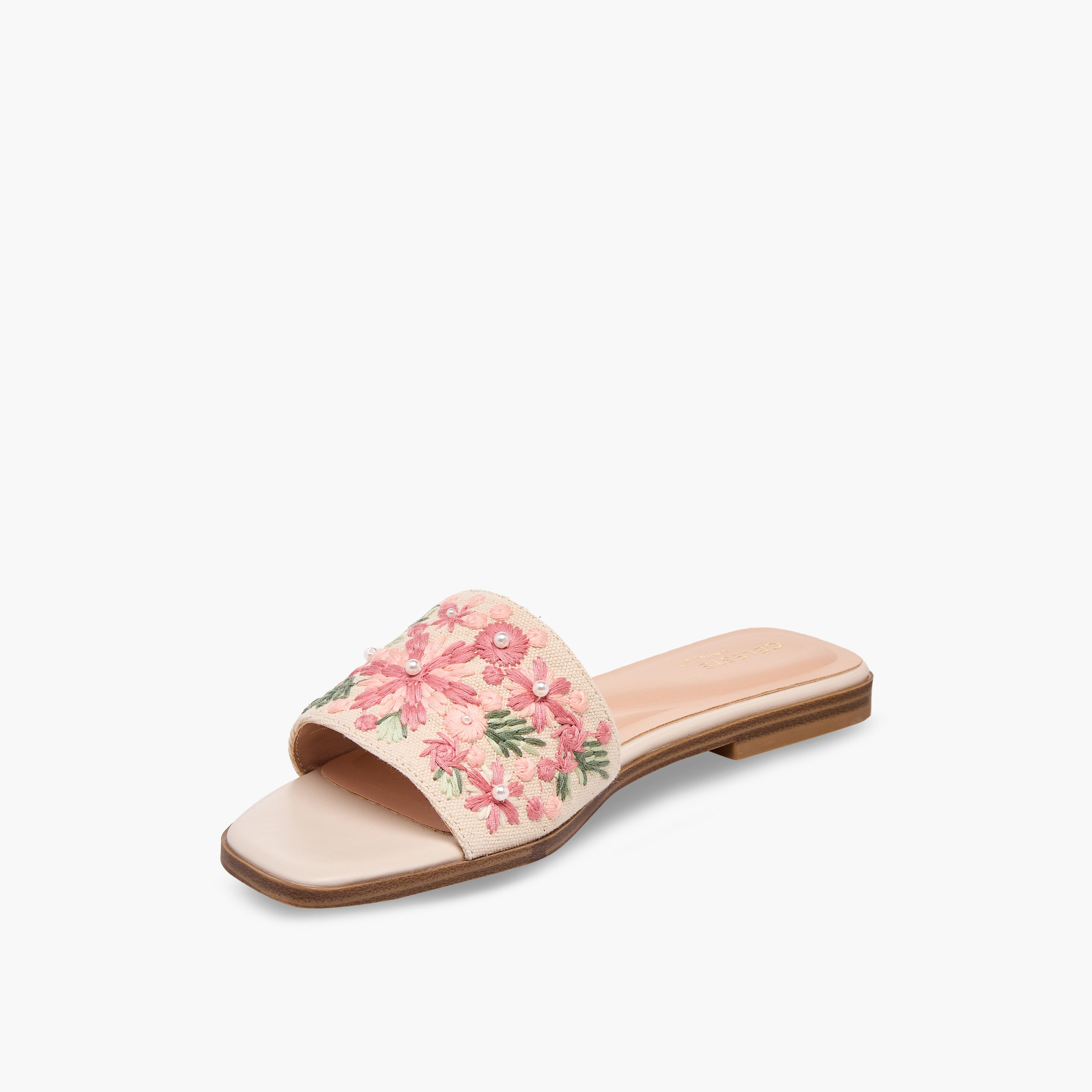 صندل مطرز سهل الارتداء للنساء من سيليست-women-shoes-sandals-flats-image-4
