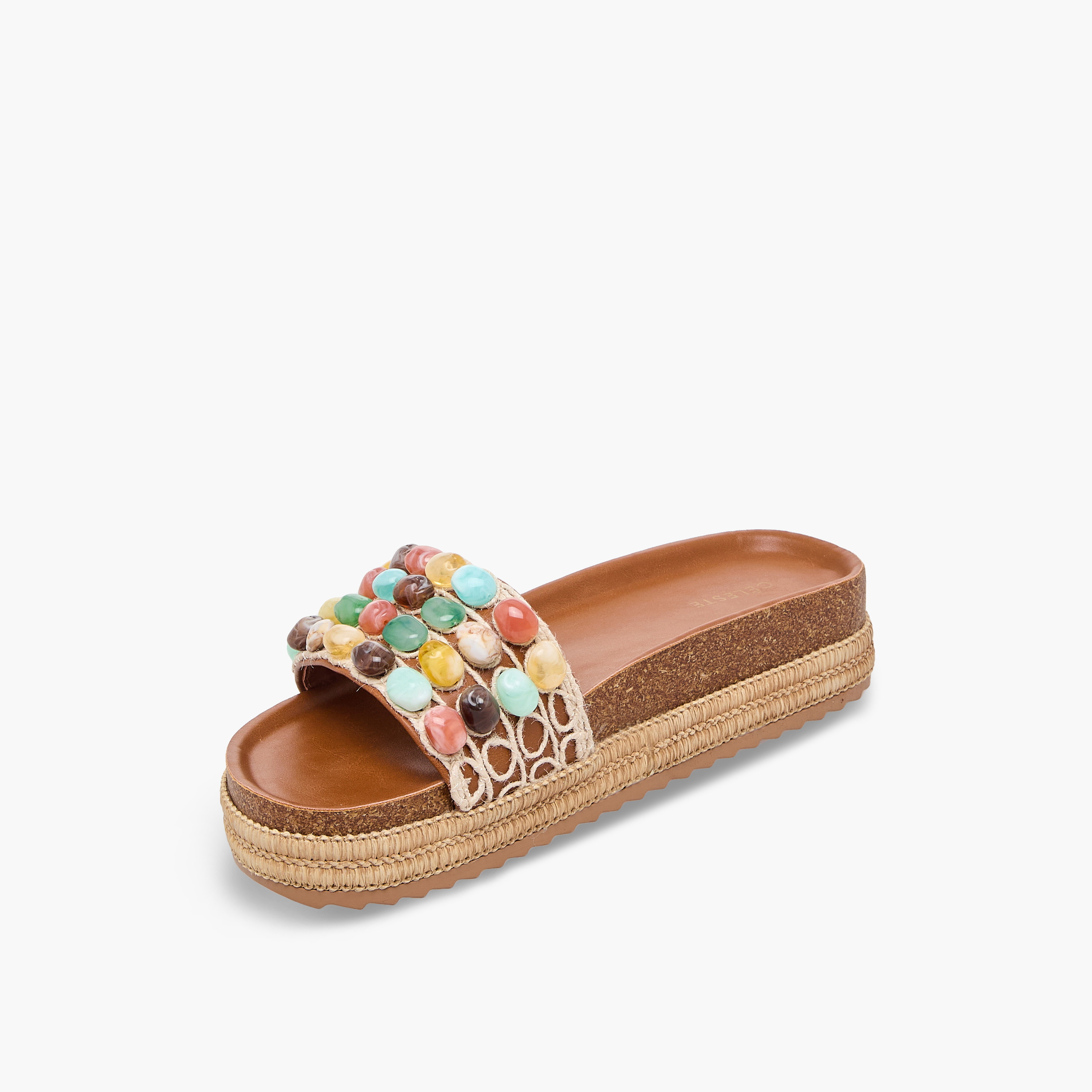 Celeste Women Beaded Strap Espadrille Slide Sandals-women-shoes-sandals-flats-image-4