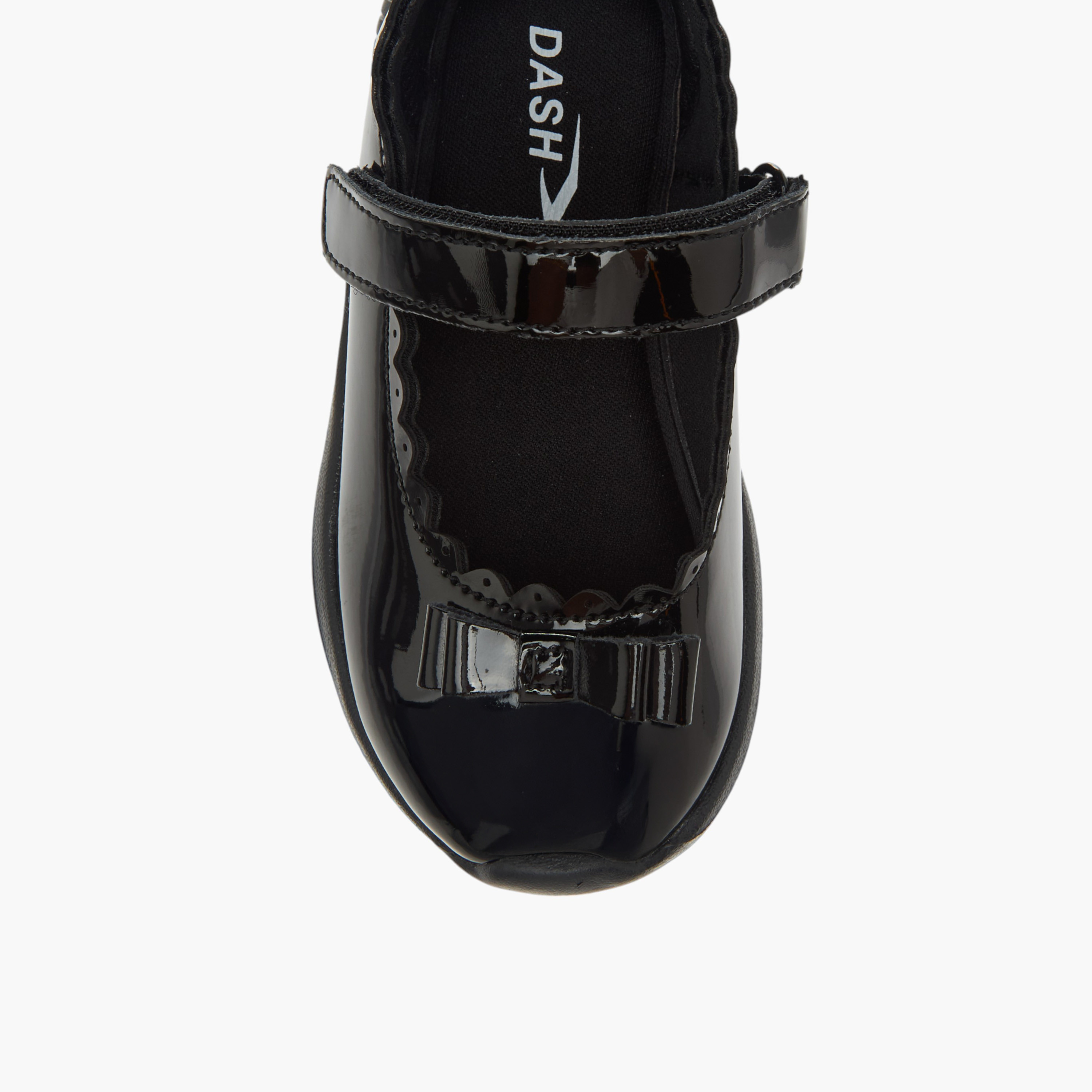 Dash Bow Accent School Shoes with Hook and Loop Closure-girls-shoes-schoolshoes-image-4