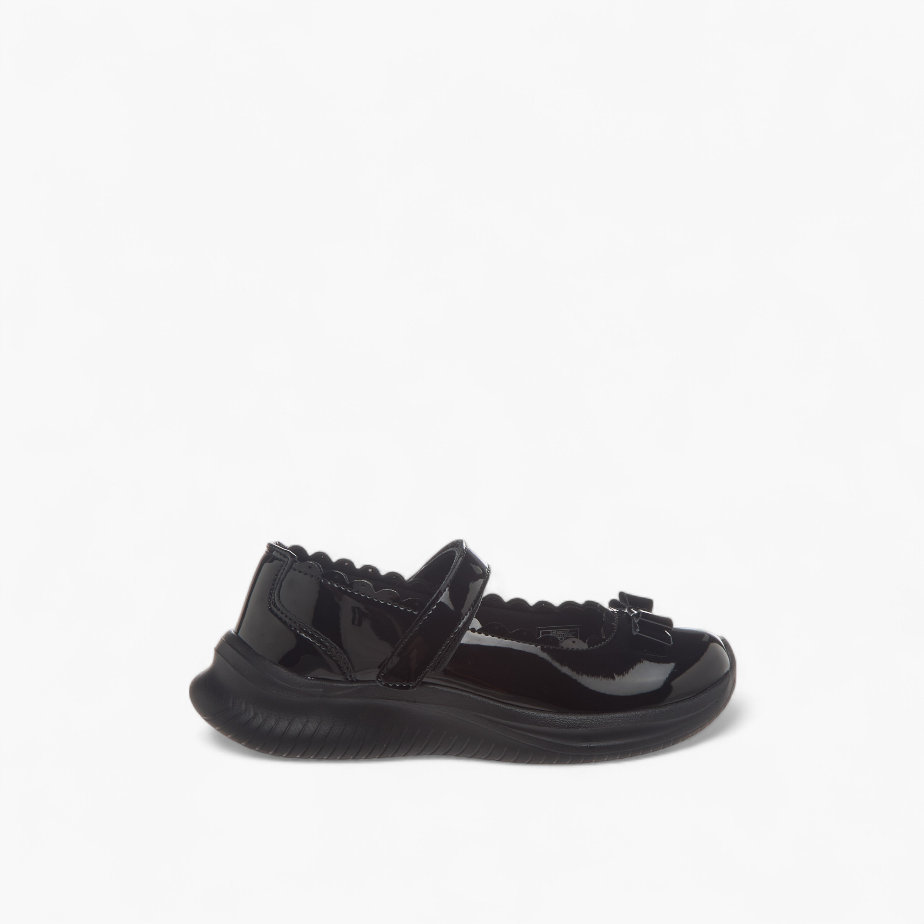 Dash Bow Accent School Shoes with Hook and Loop Closure-girls-shoes-schoolshoes-image-3