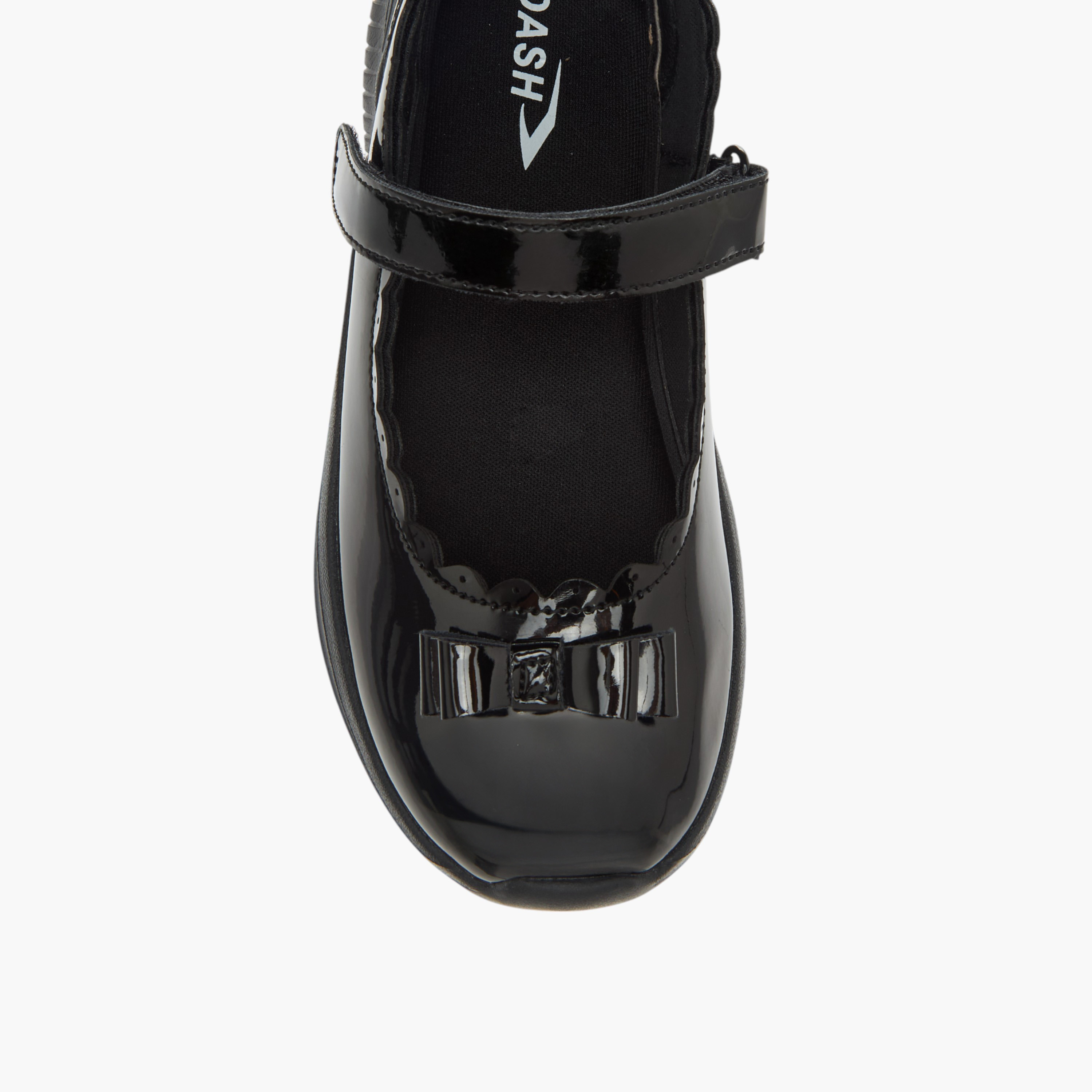 Dash Bow Accent School Shoes with Hook and Loop Closure-girls-shoes-schoolshoes-image-4