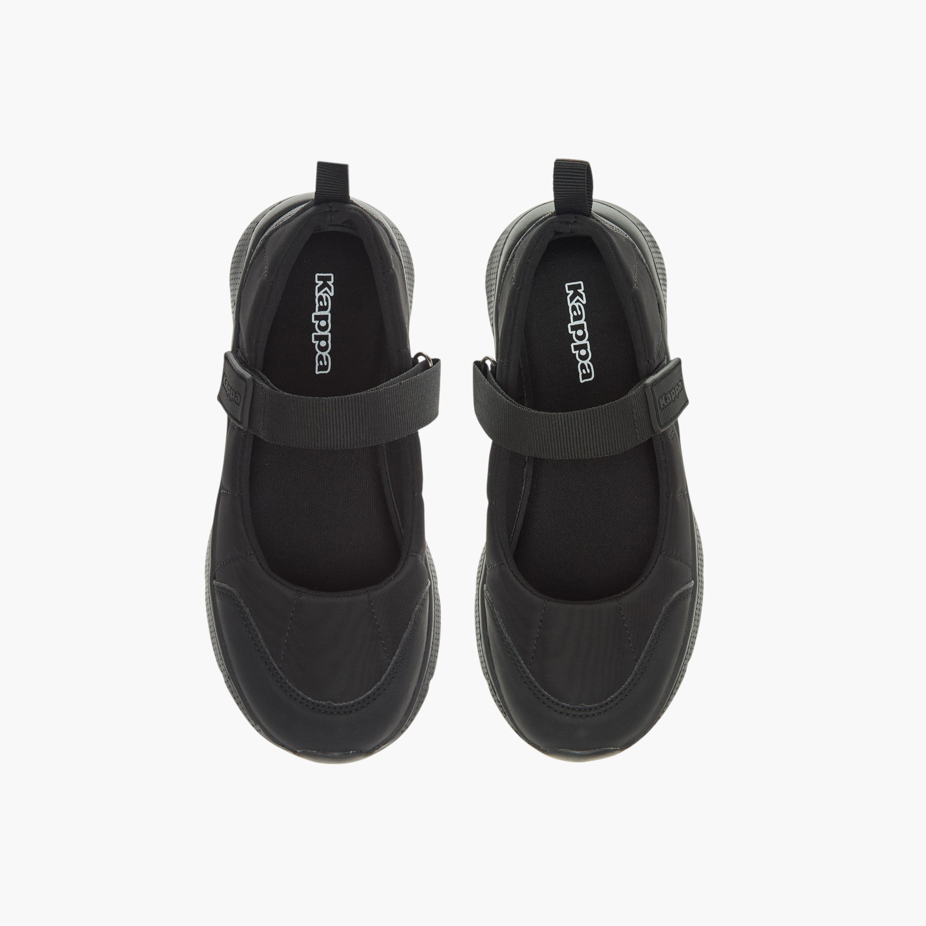 Kappa Girls' Pull Tab Detail School Shoes with Hook and Loop Closure-girls-shoes-schoolshoes-image-1