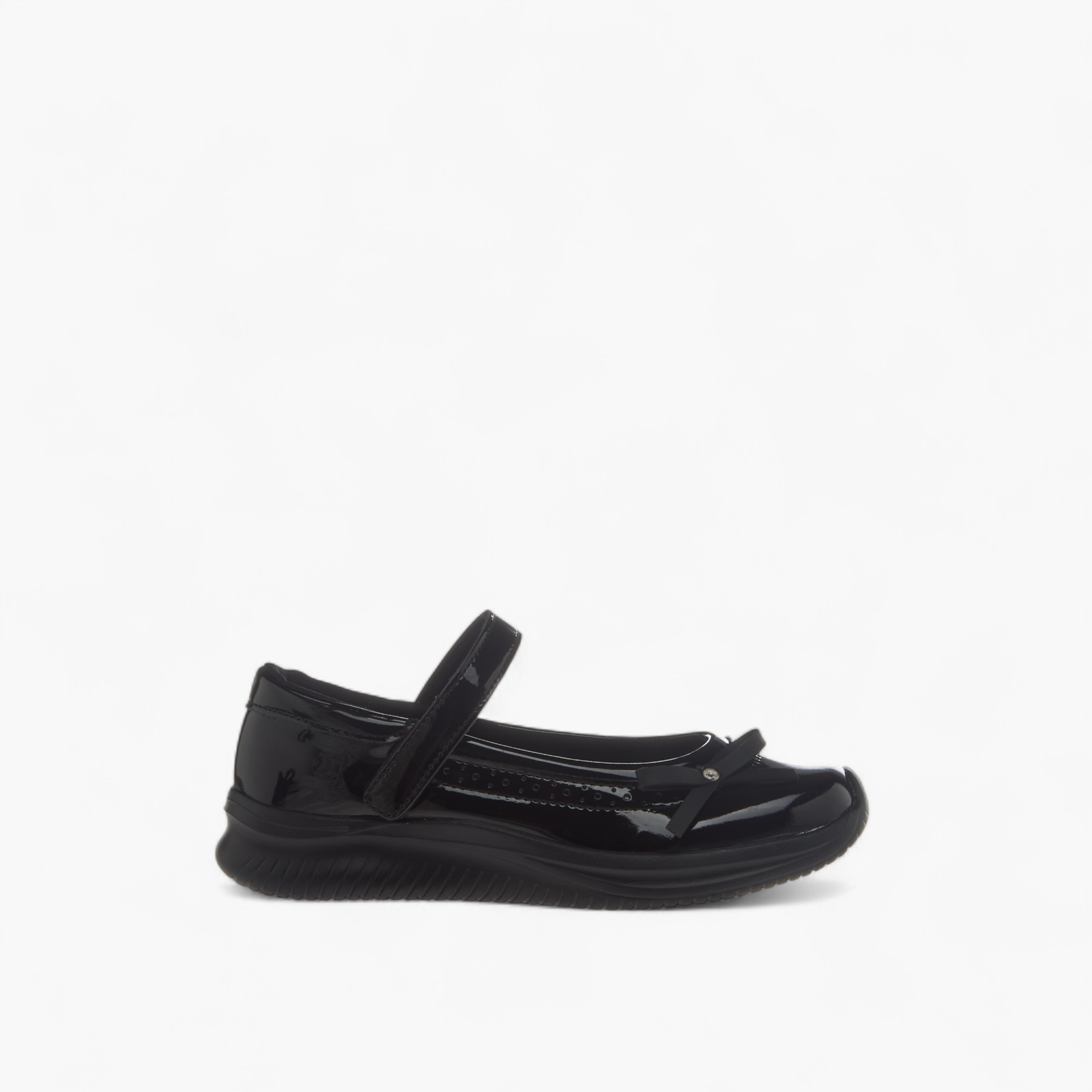 Dash Bow Accent School Shoes with Hook and Loop Closure-girls-shoes-schoolshoes-image-3