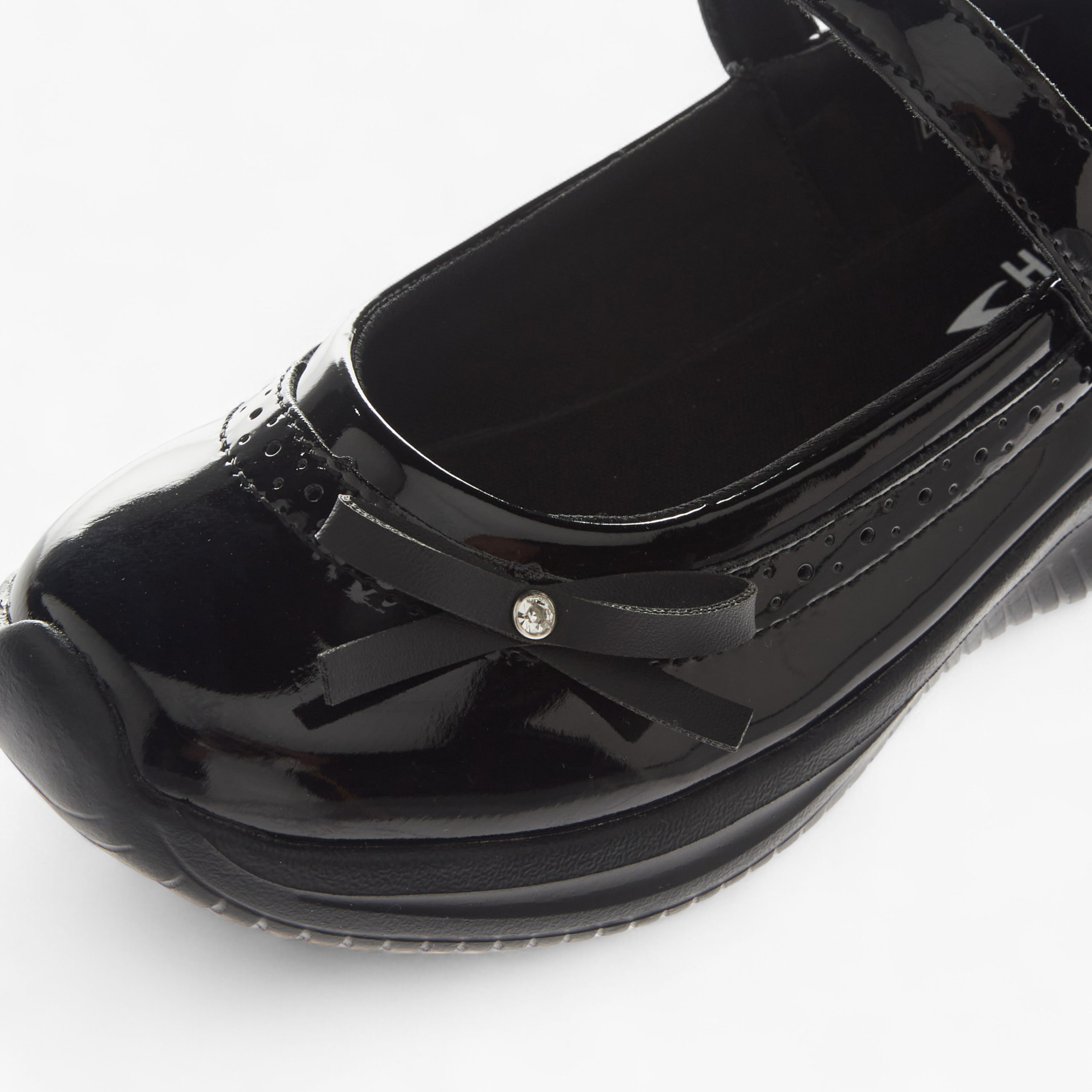 Dash Bow Accent School Shoes with Hook and Loop Closure-girls-shoes-schoolshoes-image-5