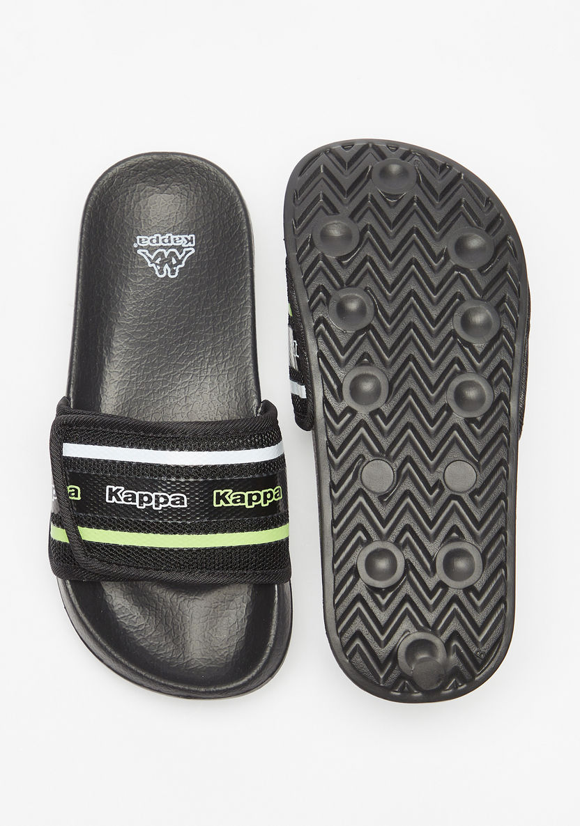 Kappa Boys' Textured Slip-On Slide Slippers-Boy%27s Flip Flops & Beach Slippers-image-4