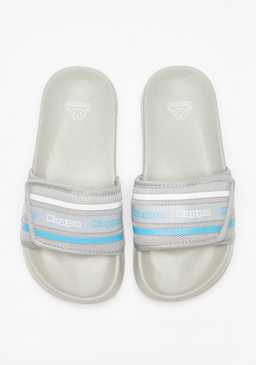 Kappa Boys' Textured Slip-On Slide Slippers-Boy%27s Flip Flops & Beach Slippers-image-0