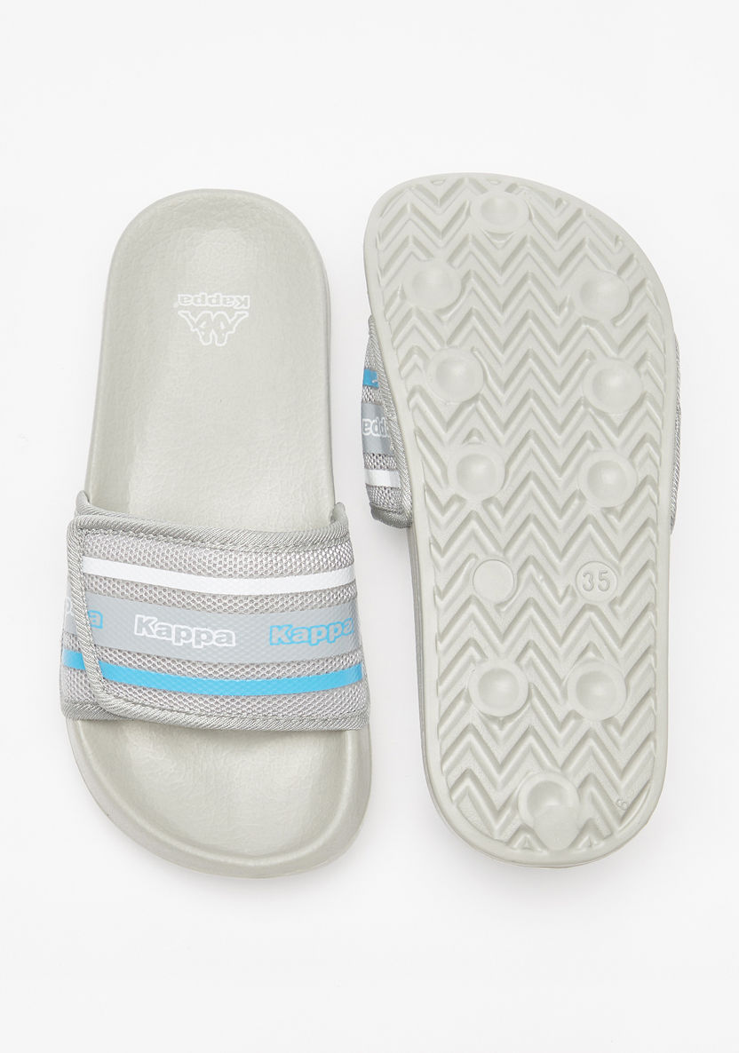 Kappa Boys' Textured Slip-On Slide Slippers-Boy%27s Flip Flops & Beach Slippers-image-4