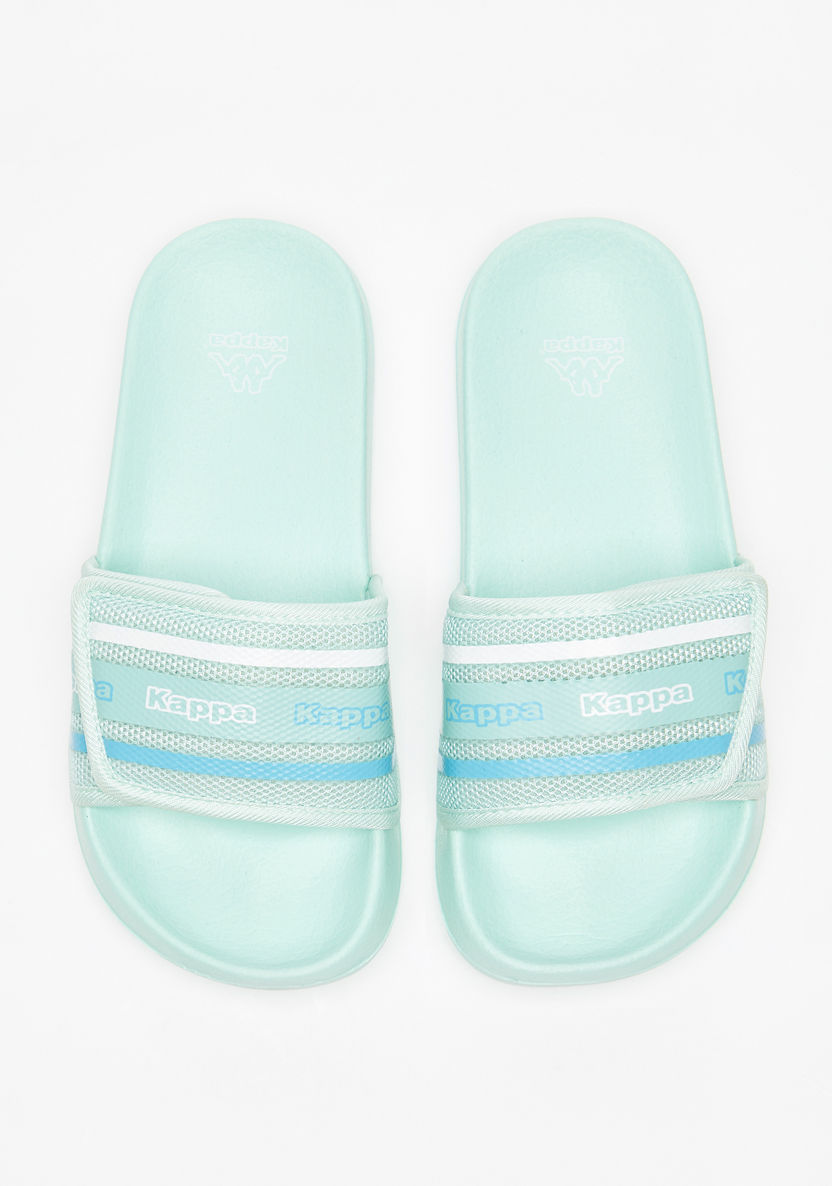 Kappa Girls' Textured Slip-On Slide Slippers-Girl%27s Flip Flops & Beach Slippers-image-0