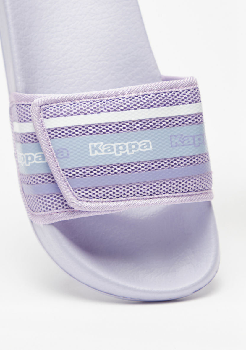 Kappa Girls' Textured Slip-On Slide Slippers-Girl%27s Flip Flops & Beach Slippers-image-3