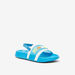 Kappa Boys' Logo Detail Slip-On Slide Slippers with Elastic Strap-Boy%27s Flip Flops & Beach Slippers-thumbnailMobile-0
