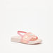 Kappa Girls' Logo Detail Slip-On Slide Slippers with Elastic Strap-Girl%27s Flip Flops & Beach Slippers-thumbnailMobile-0