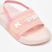 Kappa Girls' Logo Detail Slip-On Slide Slippers with Elastic Strap-Girl%27s Flip Flops & Beach Slippers-thumbnail-4