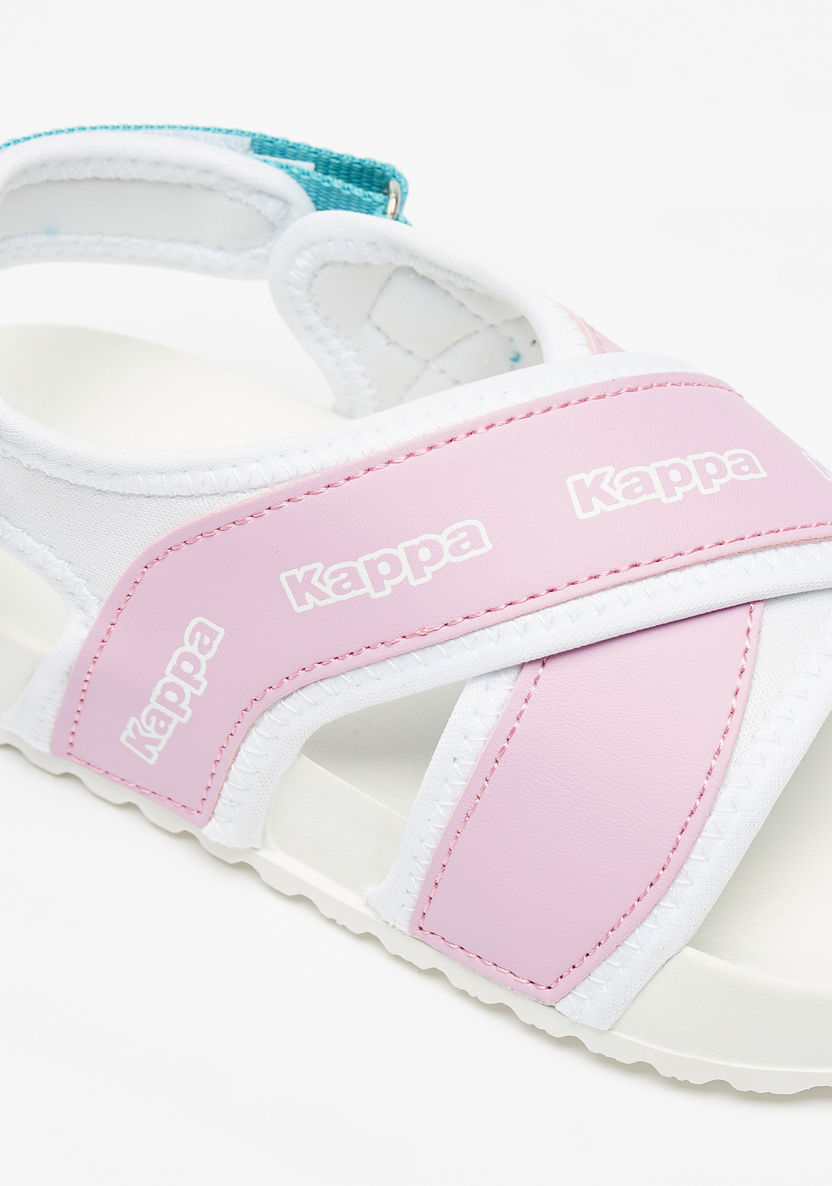 Kappa Girls' Logo Print Cross Strap Sandals-Girl%27s Sandals-image-4