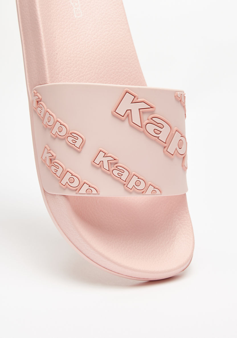 Kappa Women's Logo Embossed Slide Sandals-Women%27s Flip Flops & Beach Slippers-image-3
